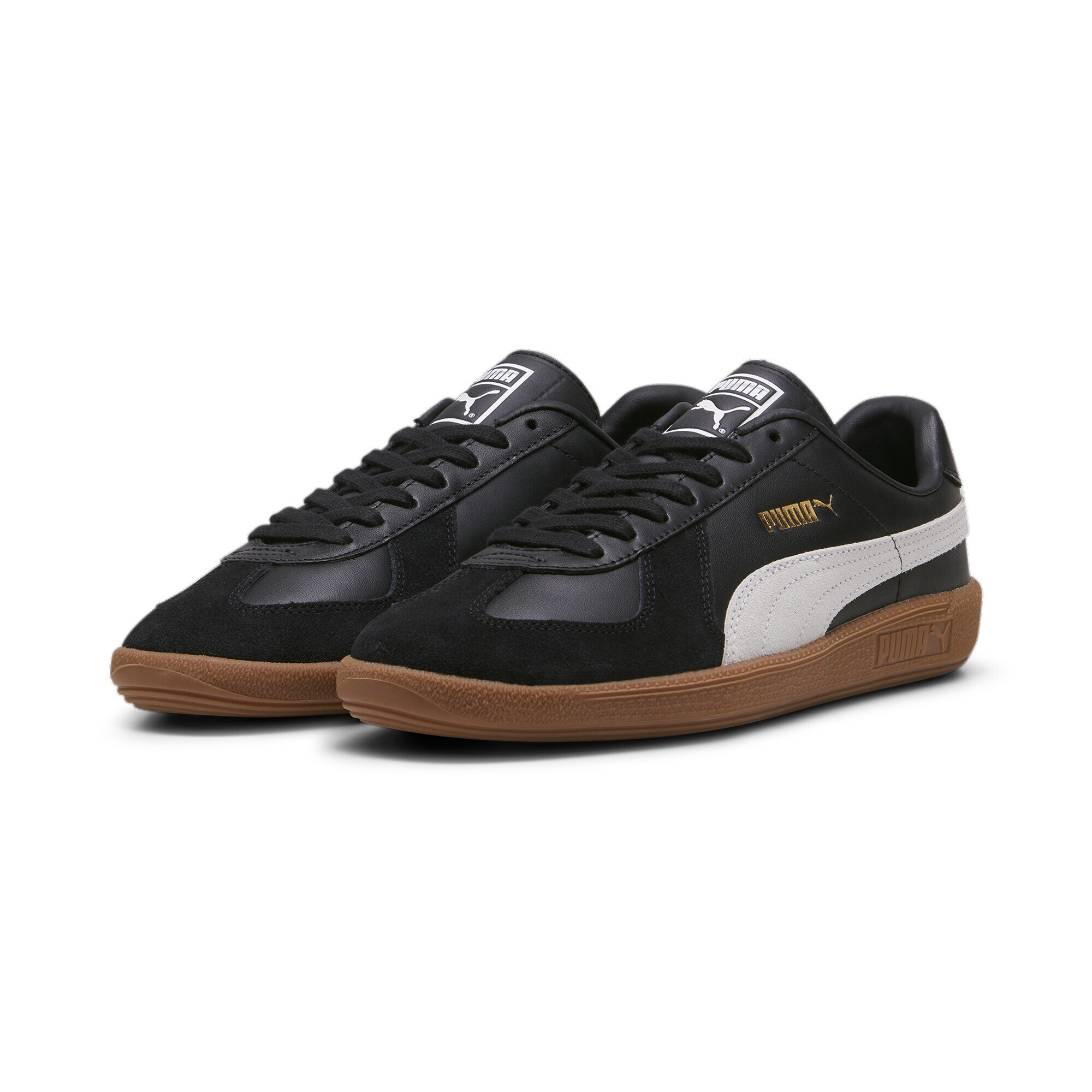 PUMA Rövid szárú sportcipők 'Army Trainer'  arany / fekete / fehér termék 2. képe