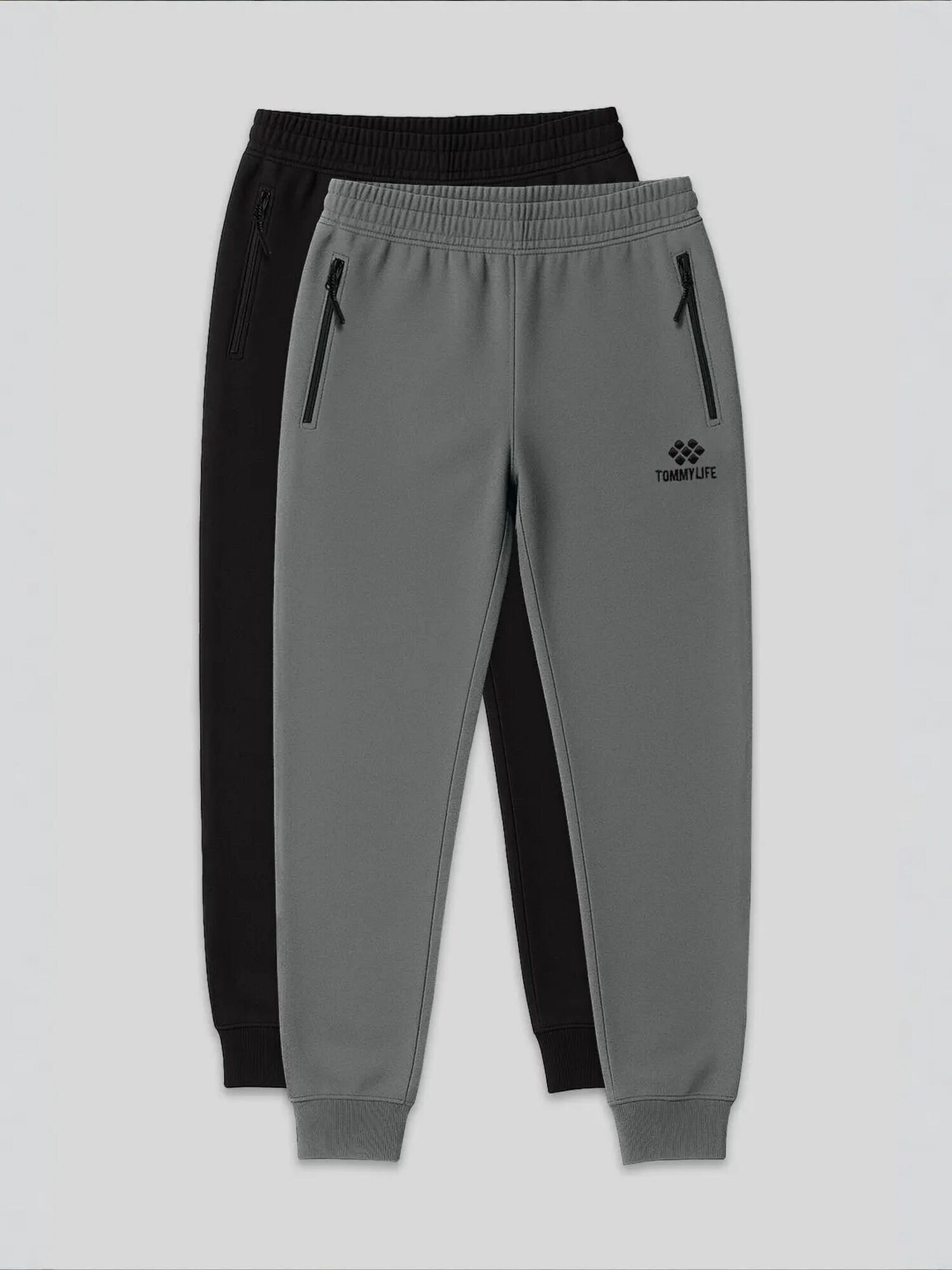 Tommy Life Sportske hlače 'Jogginghose' antracit siva