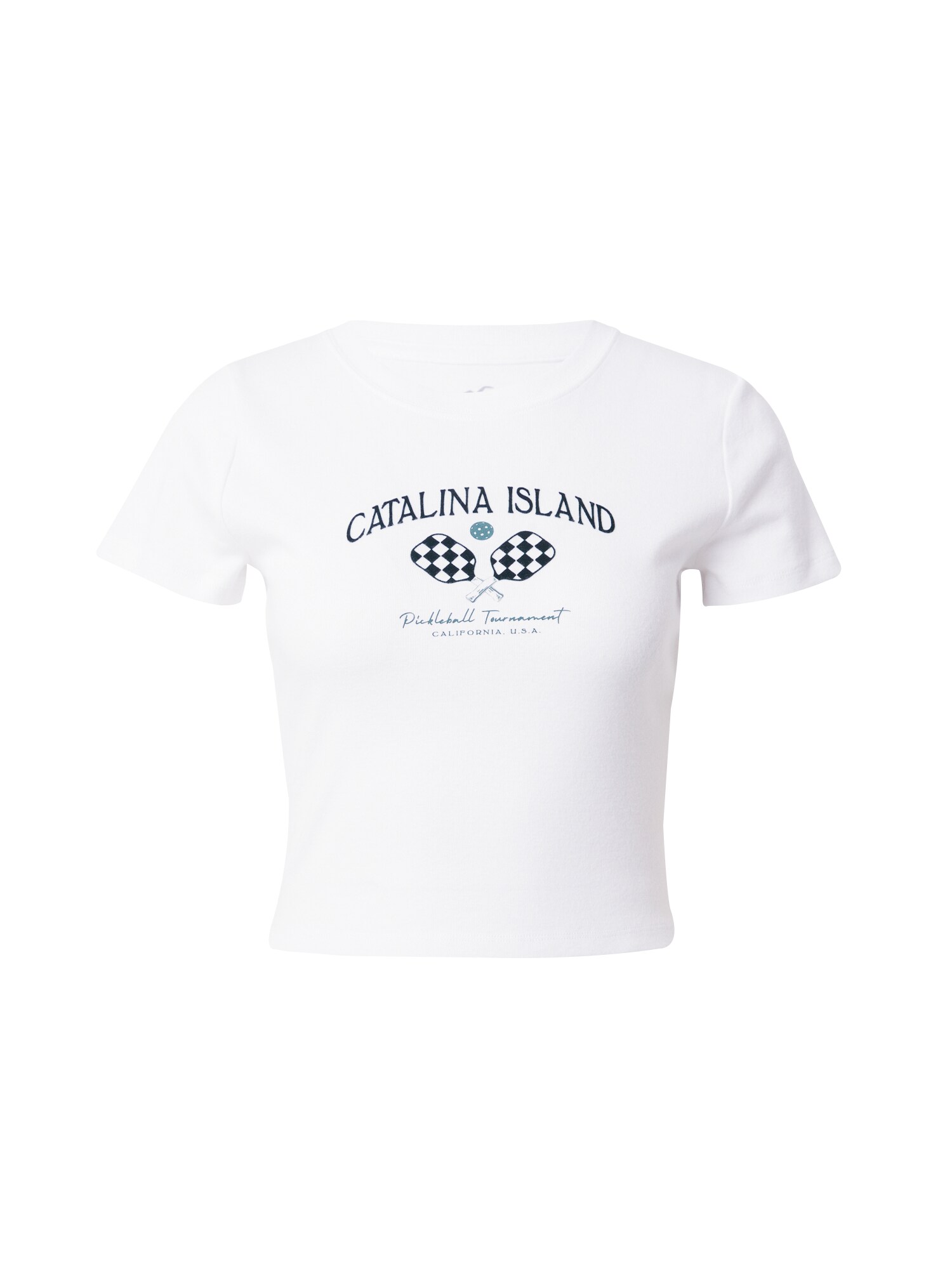 HOLLISTER Tricou AMALFI  gri bazalt / negru / alb
