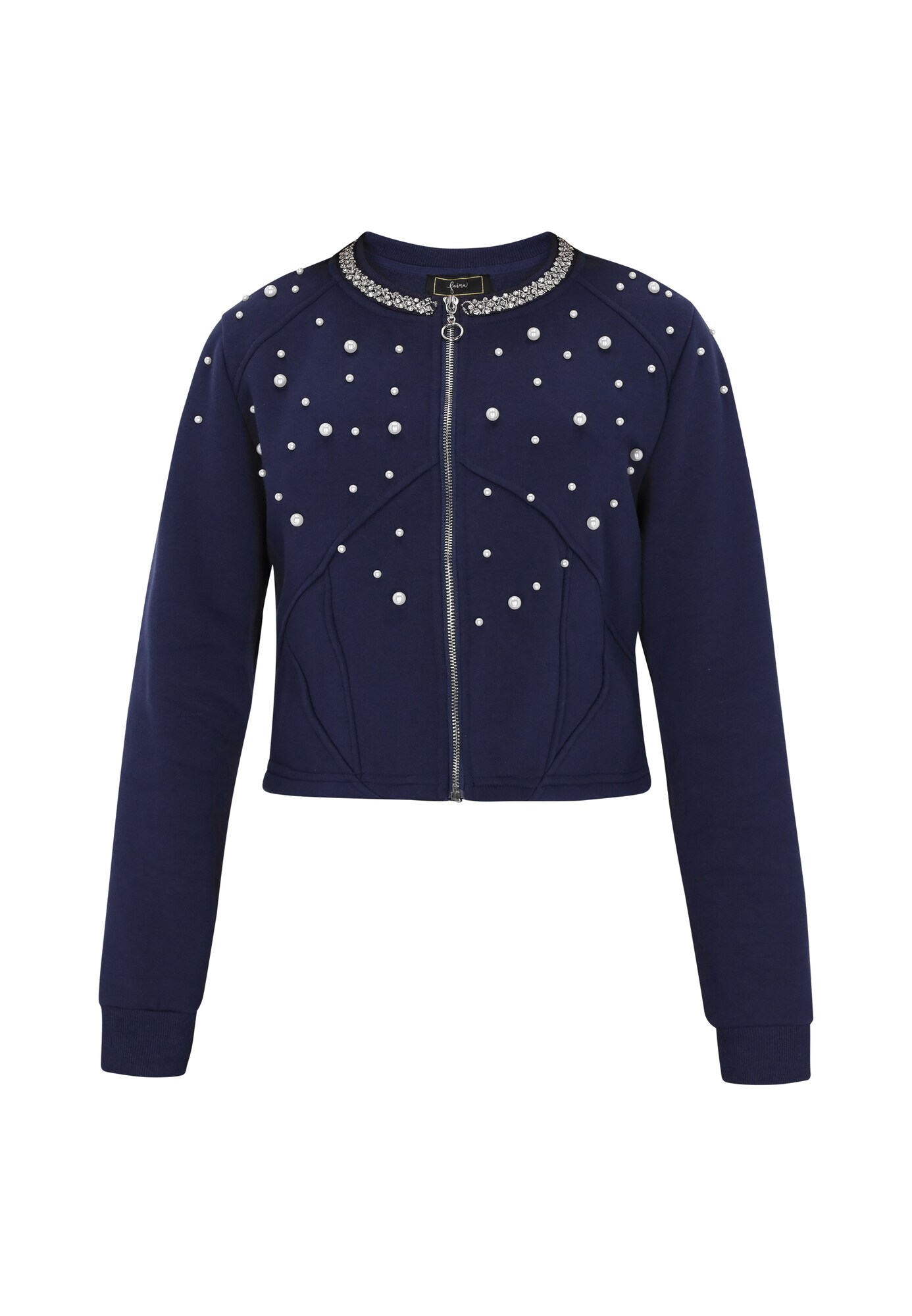 faina Sudadera  navy / blanco perla