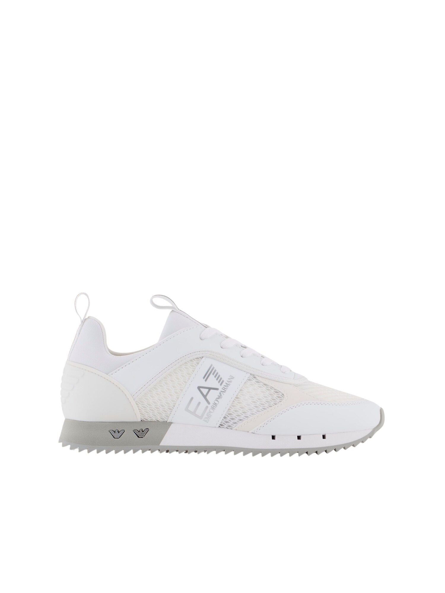 EA7 Emporio Armani Nizke superge 'Black & White Carbon'  barva blata / srebrno-siva / bela