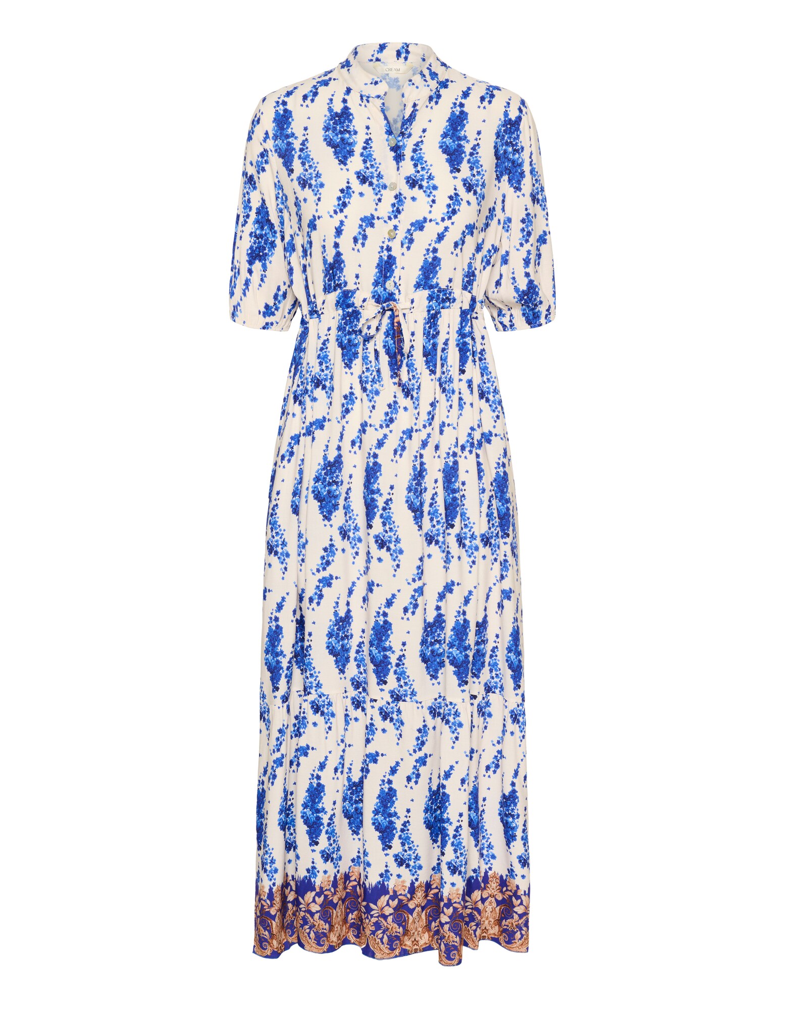 Cream Vestido camisero 'CRAlora' camelo / azul / azul neon / blanco
