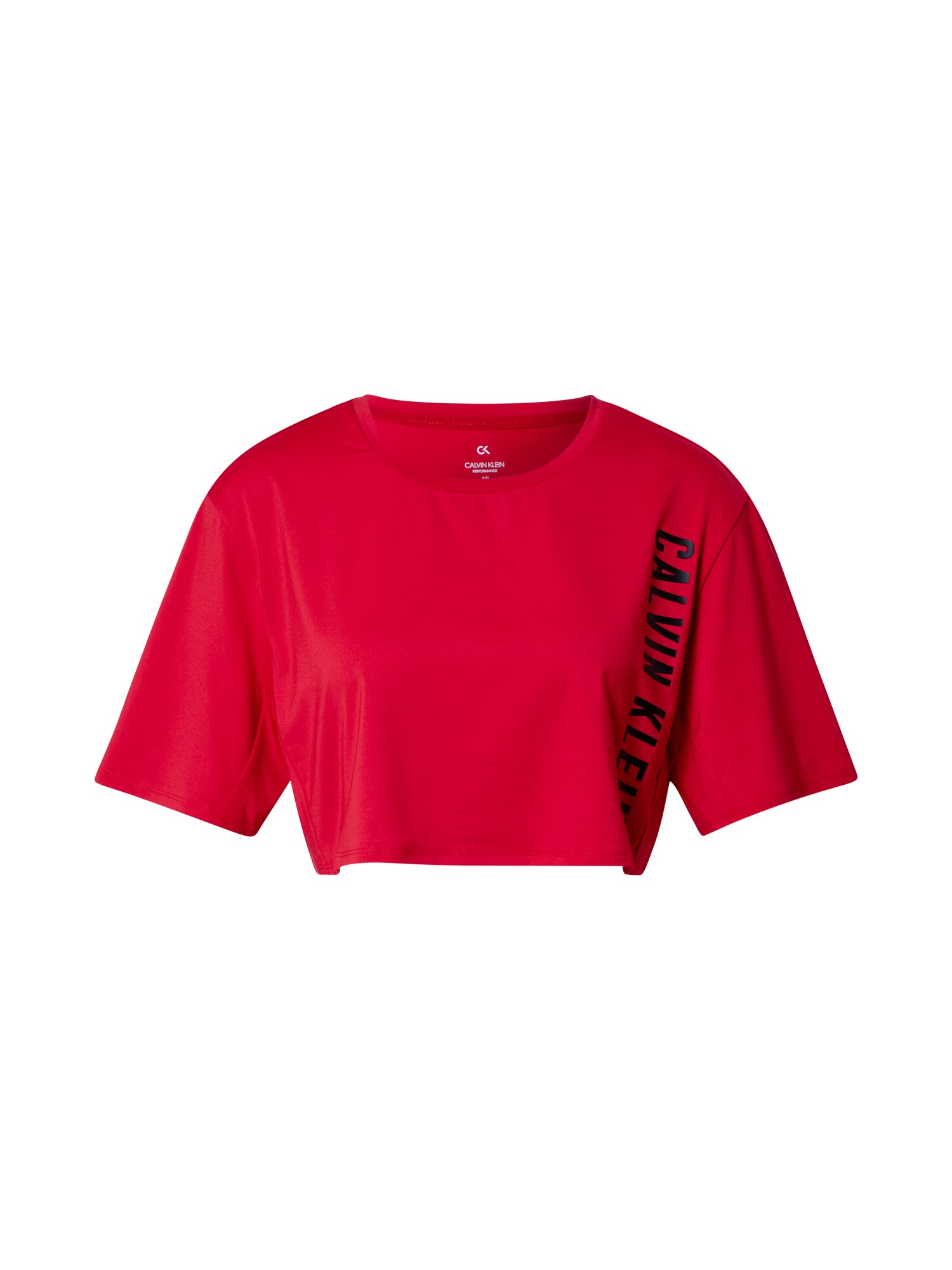 Calvin Klein Performance Sportiniai marškinėliai  raudona / juoda
