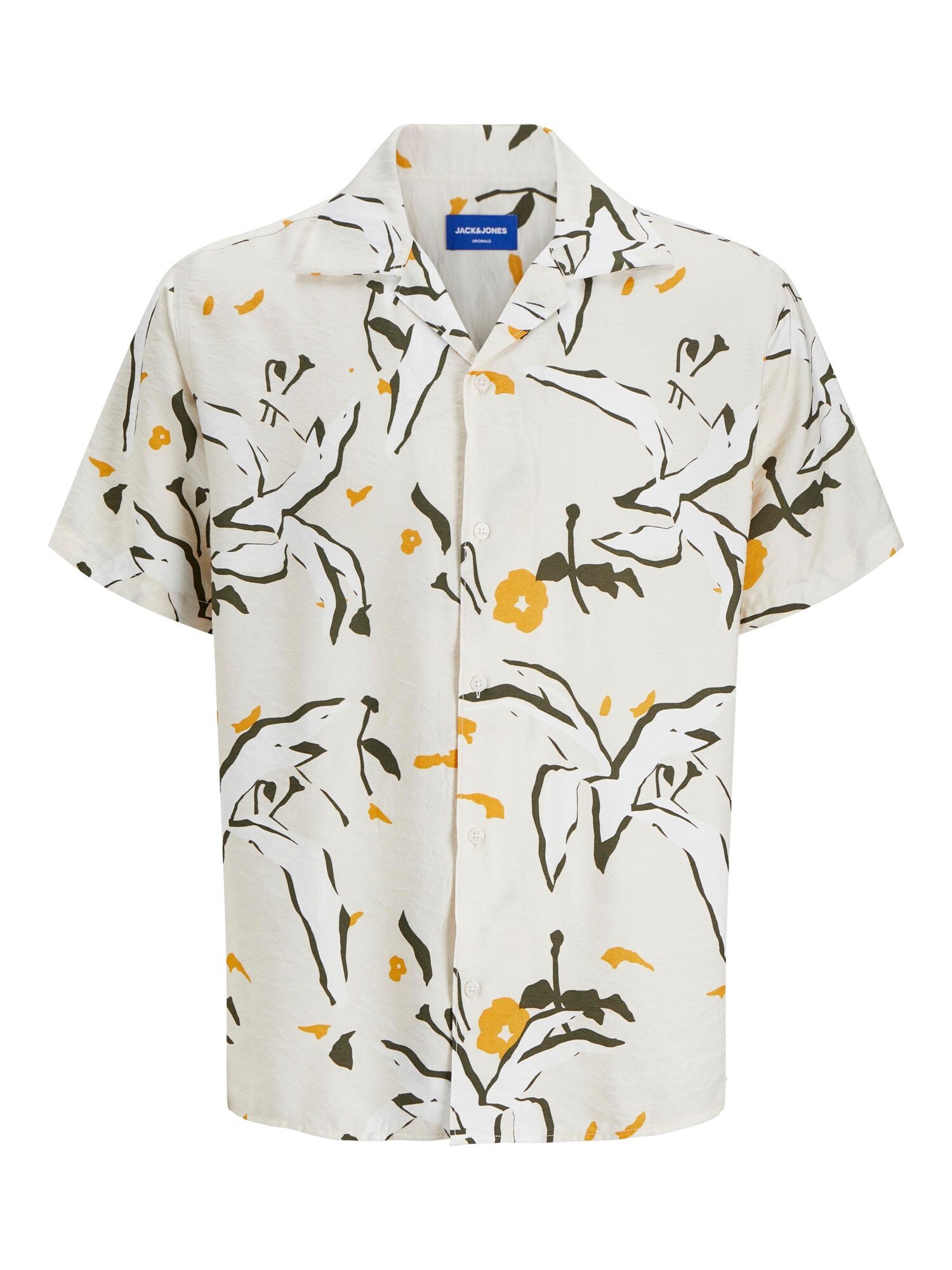 Jack & Jones Plus Cămașă  bej deschis / galben curry / galben șofran / alb