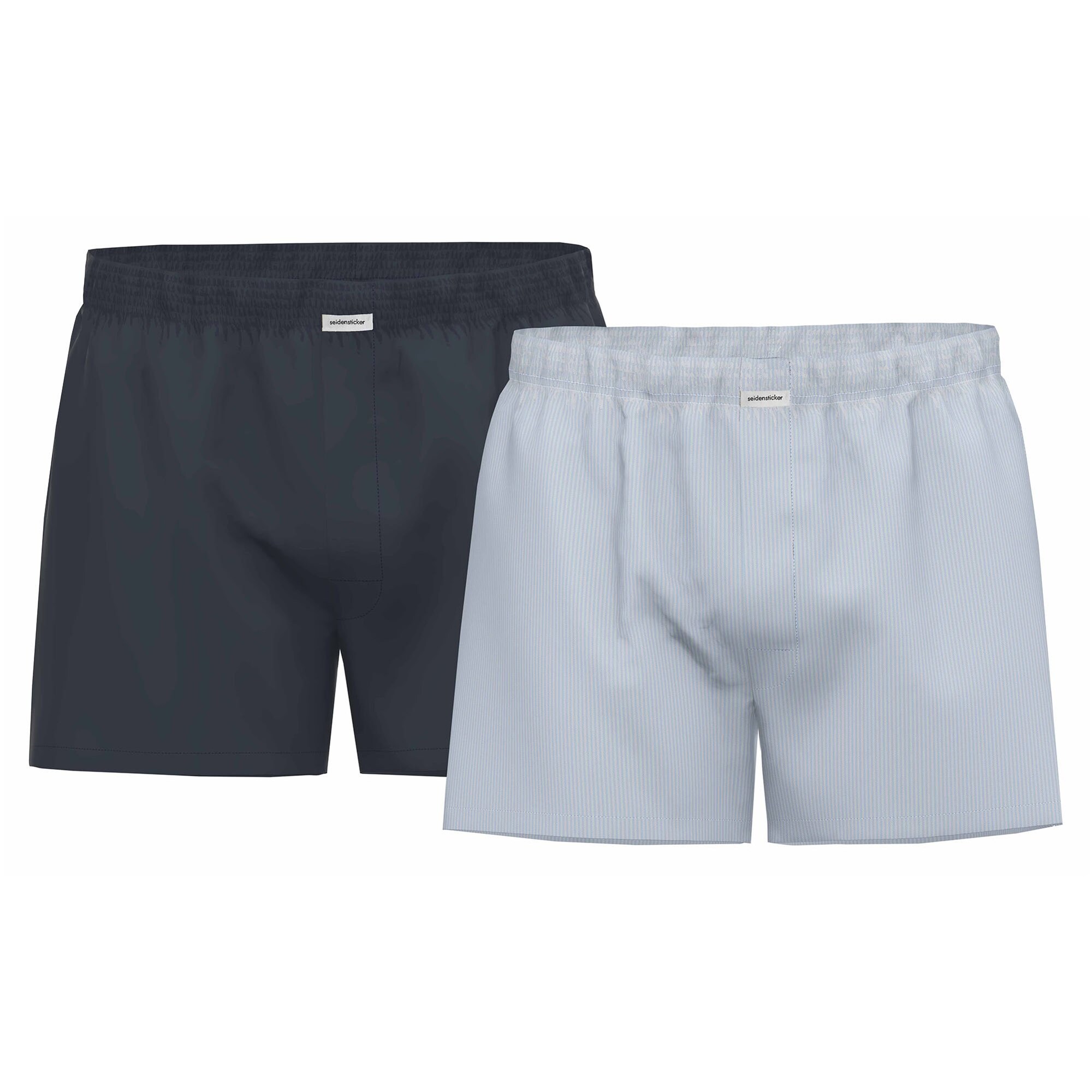 SEIDENSTICKER Calzoncillo boxer azul / gris