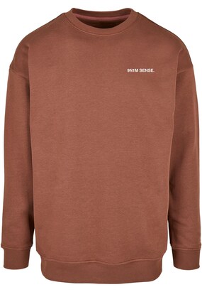 9N1M SENSE Sweatshirt ‘Dubai World’ Bruin / Wit