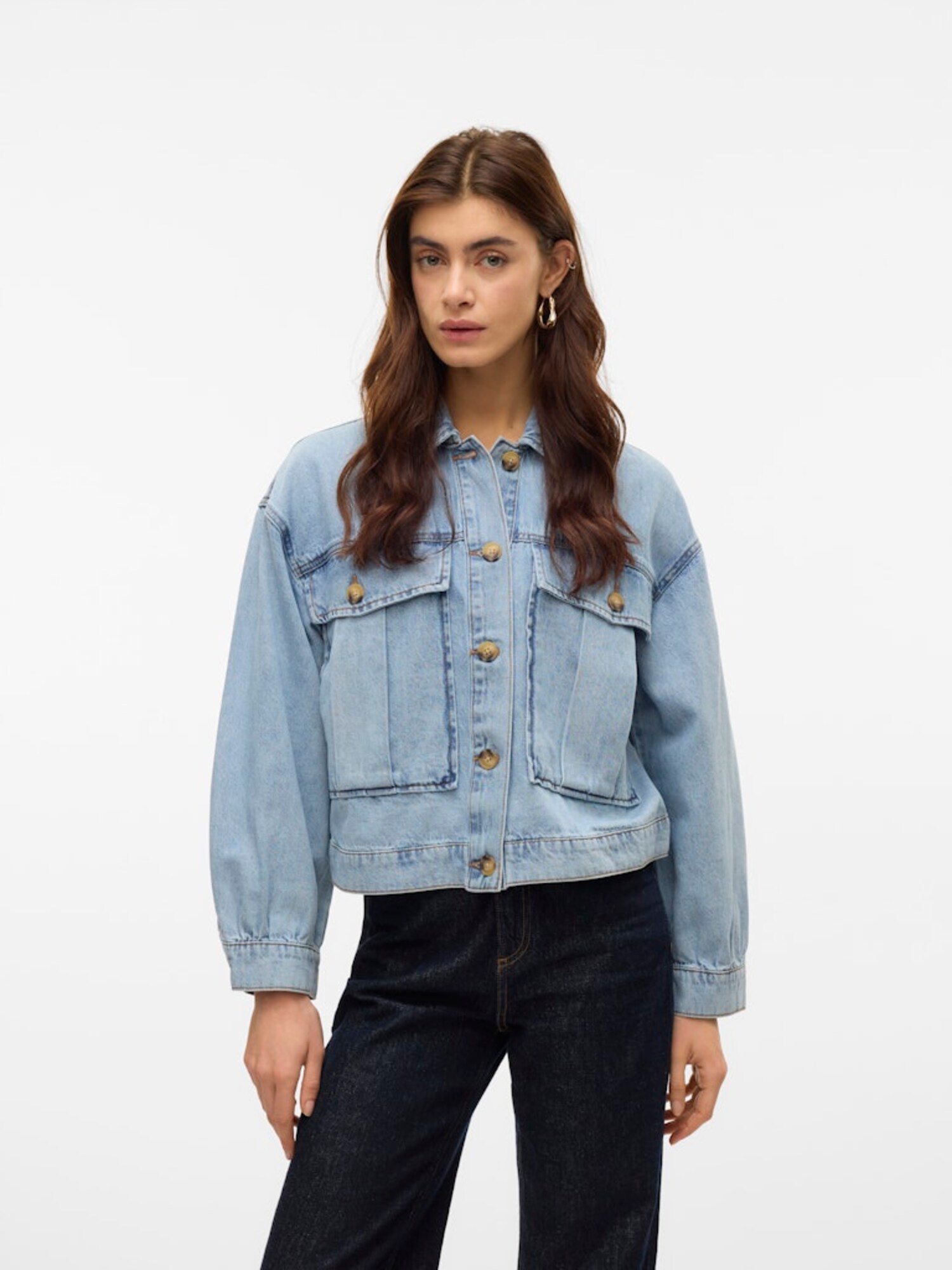 VERO MODA Átmeneti dzseki  kék farmer termék 2. képe