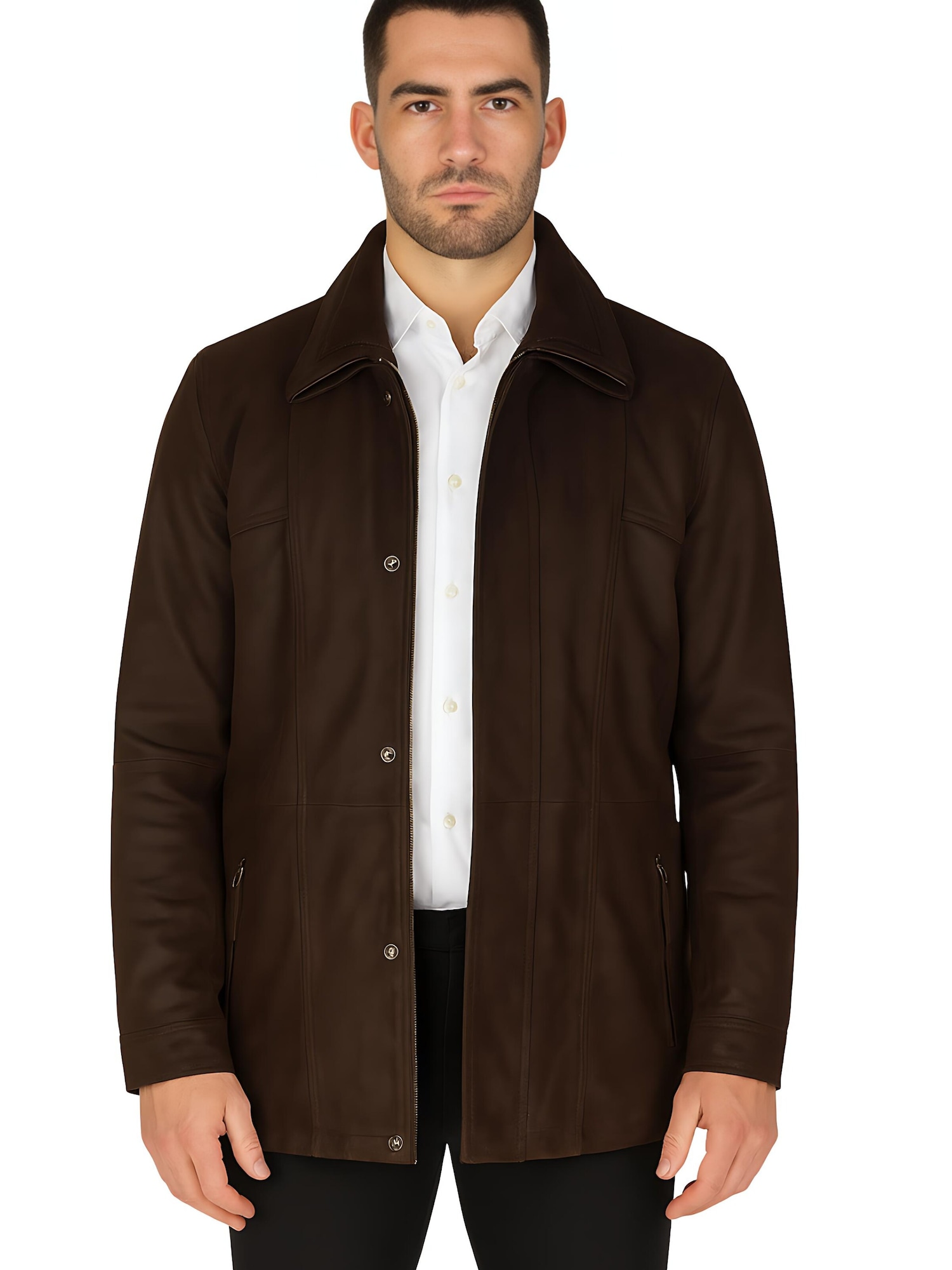 CYCAS D'OR Chaqueta de invierno 'BUFF FLEX PARKA 2 IN 1' marrón oscuro