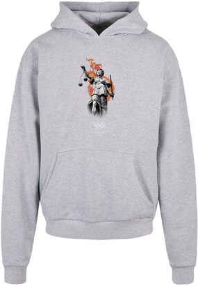 MJ Gonzales Sweatshirt ‘Justitia’ Grijs / Oranje / Zwart