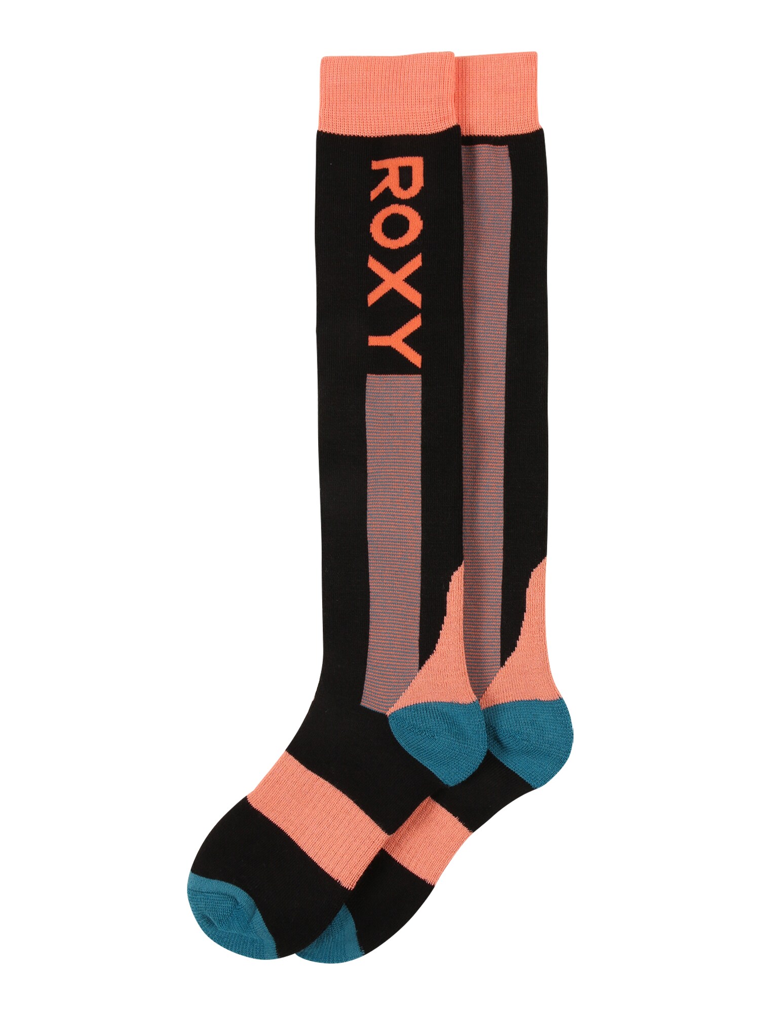 ROXY Sportinės kojinės 'PALOMA'  juoda / persikų spalva / mėlyna