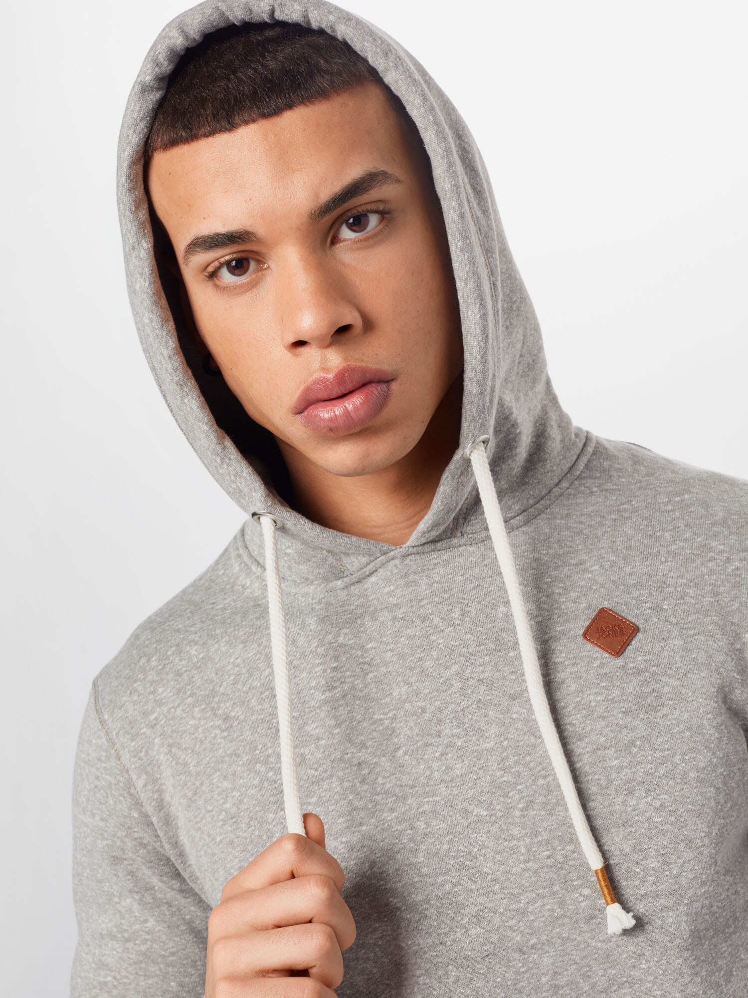JACK & JONES Mikina 'Tons'  sivá melírovaná (obrázok 5)