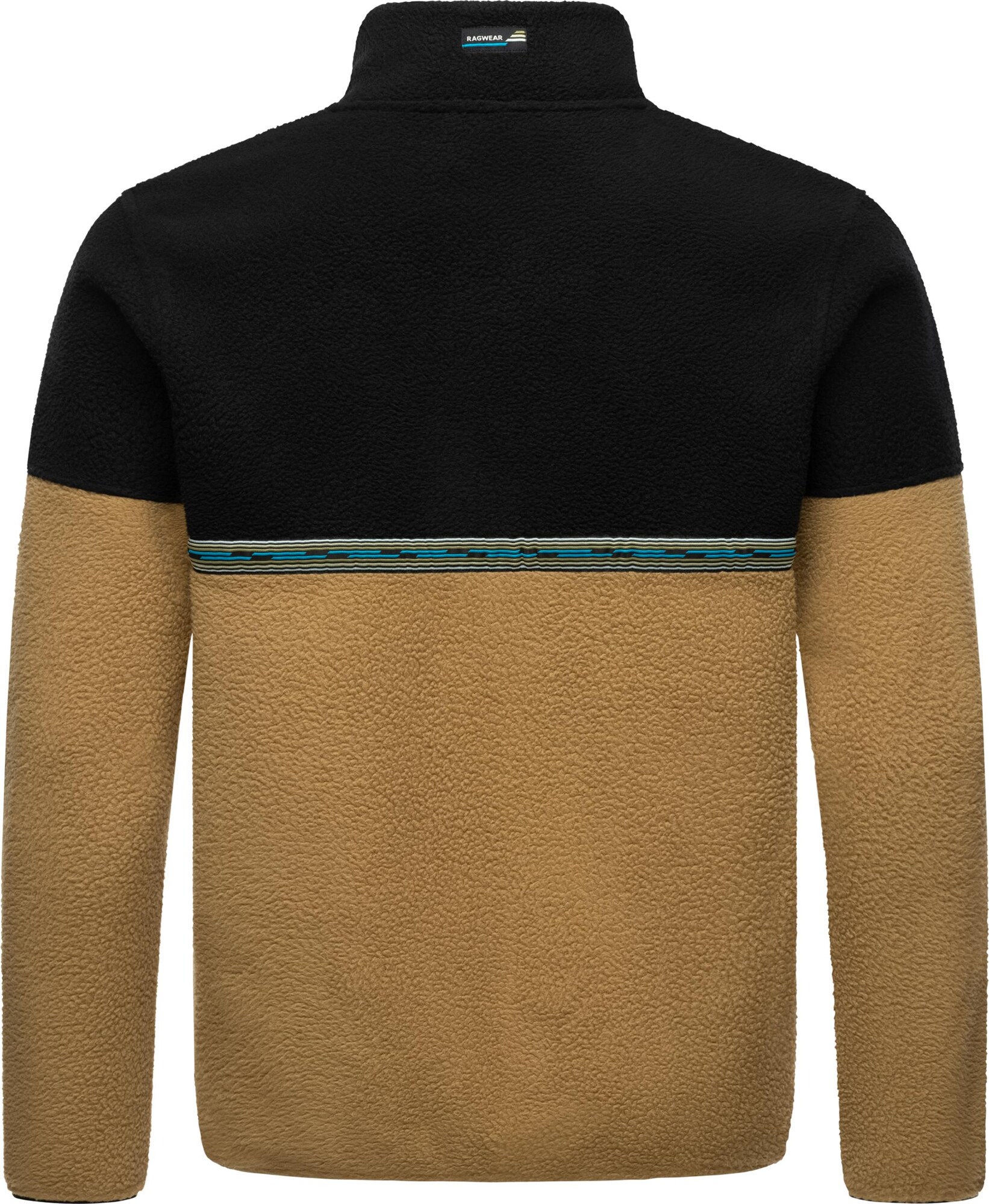 Ragwear Flisová bunda 'Lonndy' farba ťavej srsti / svetlobéžová / čierna (obrázok 3)