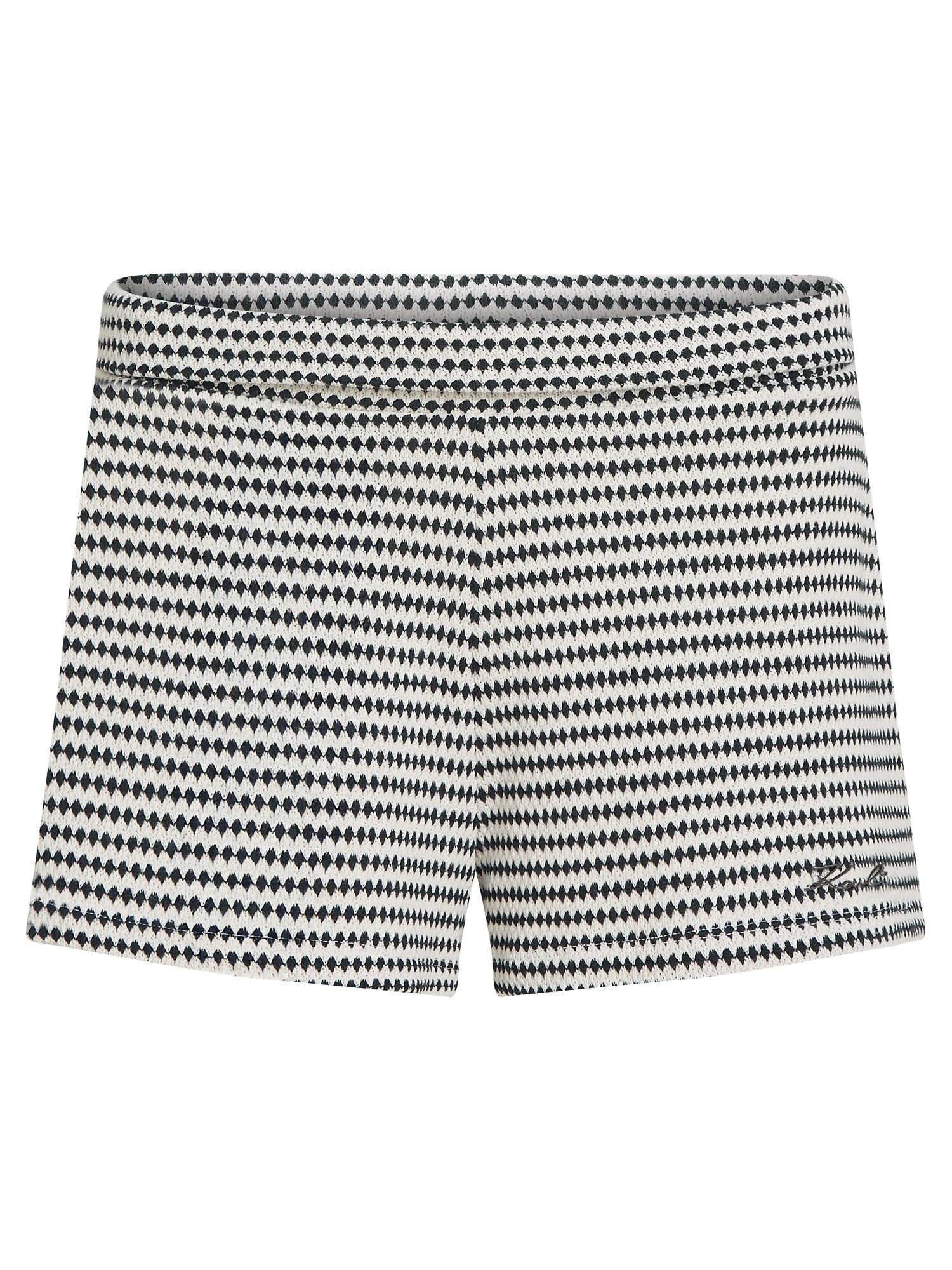 Karl Lagerfeld Șorturi de baie  crem / negru