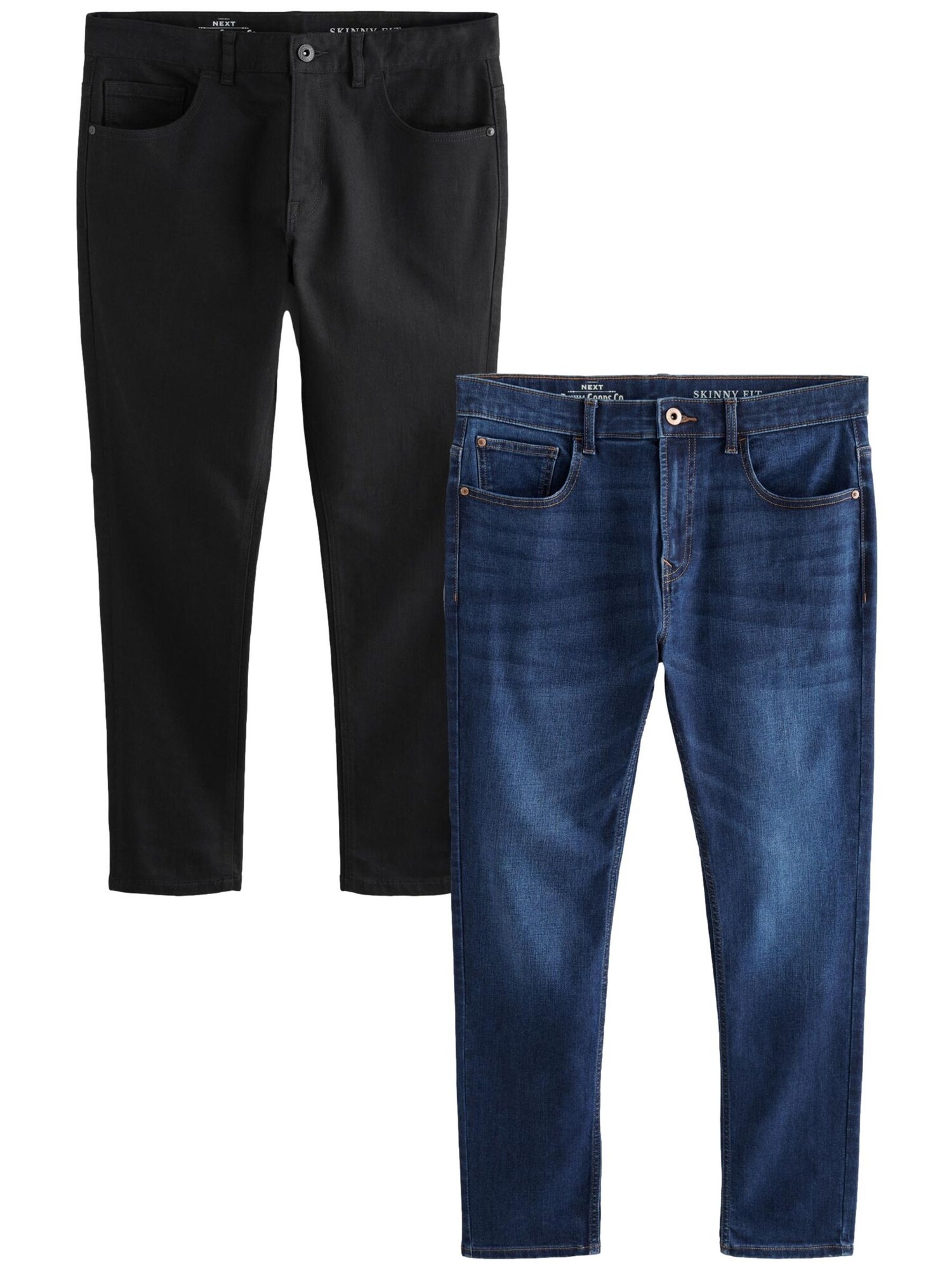 Next Jeans  albastru / negru