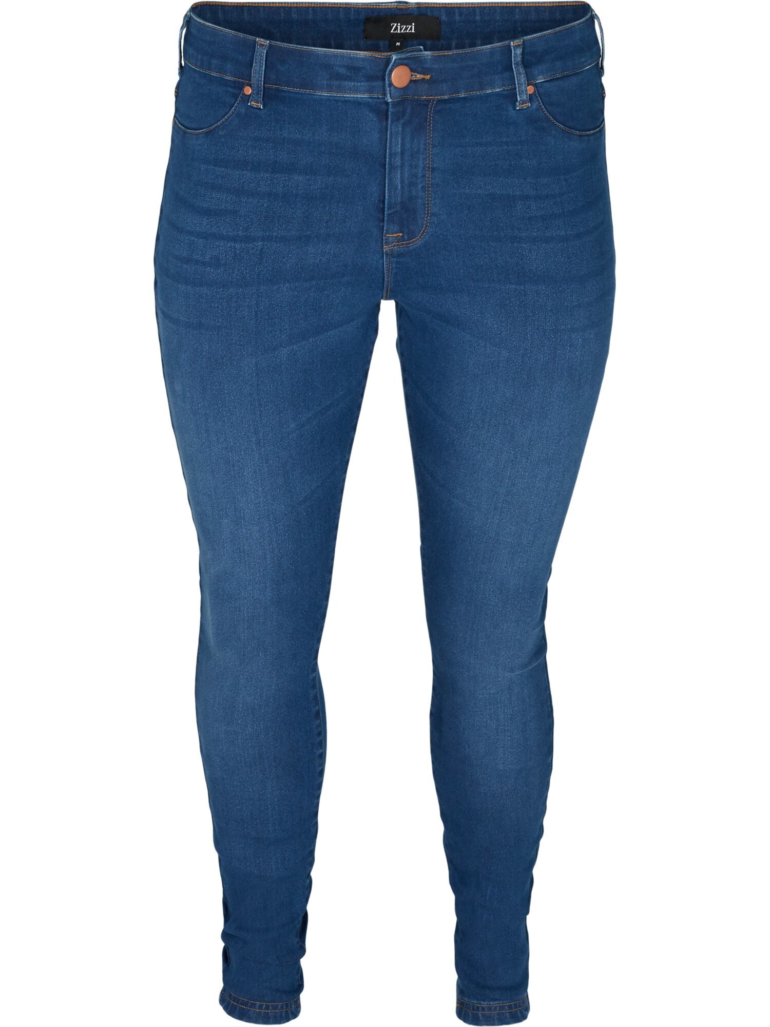 Zizzi Jeggings  modrá denim
