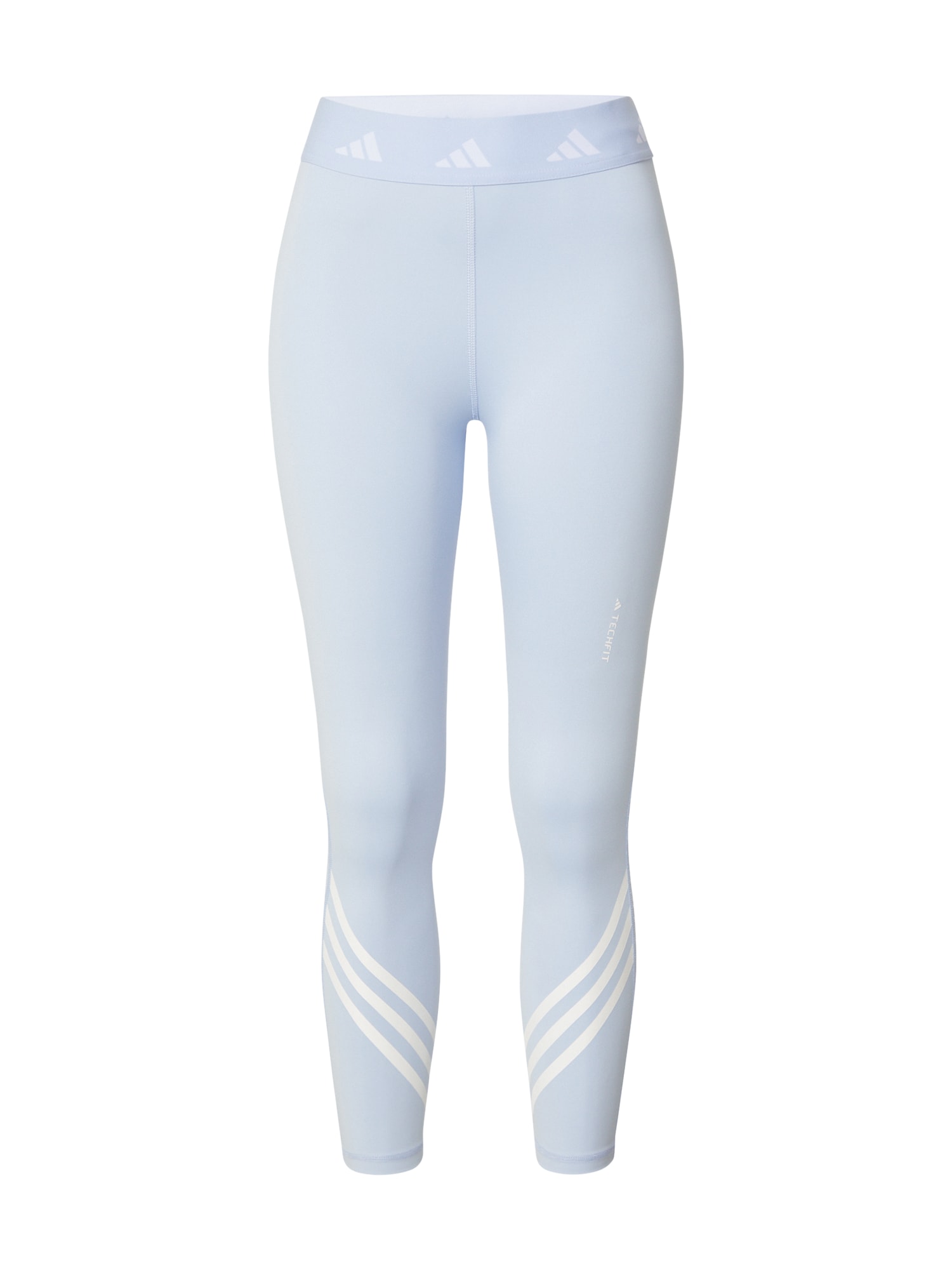 ADIDAS PERFORMANCE Sportske hlače 'Techfit 3-Stripes'  svijetloplava / bijela