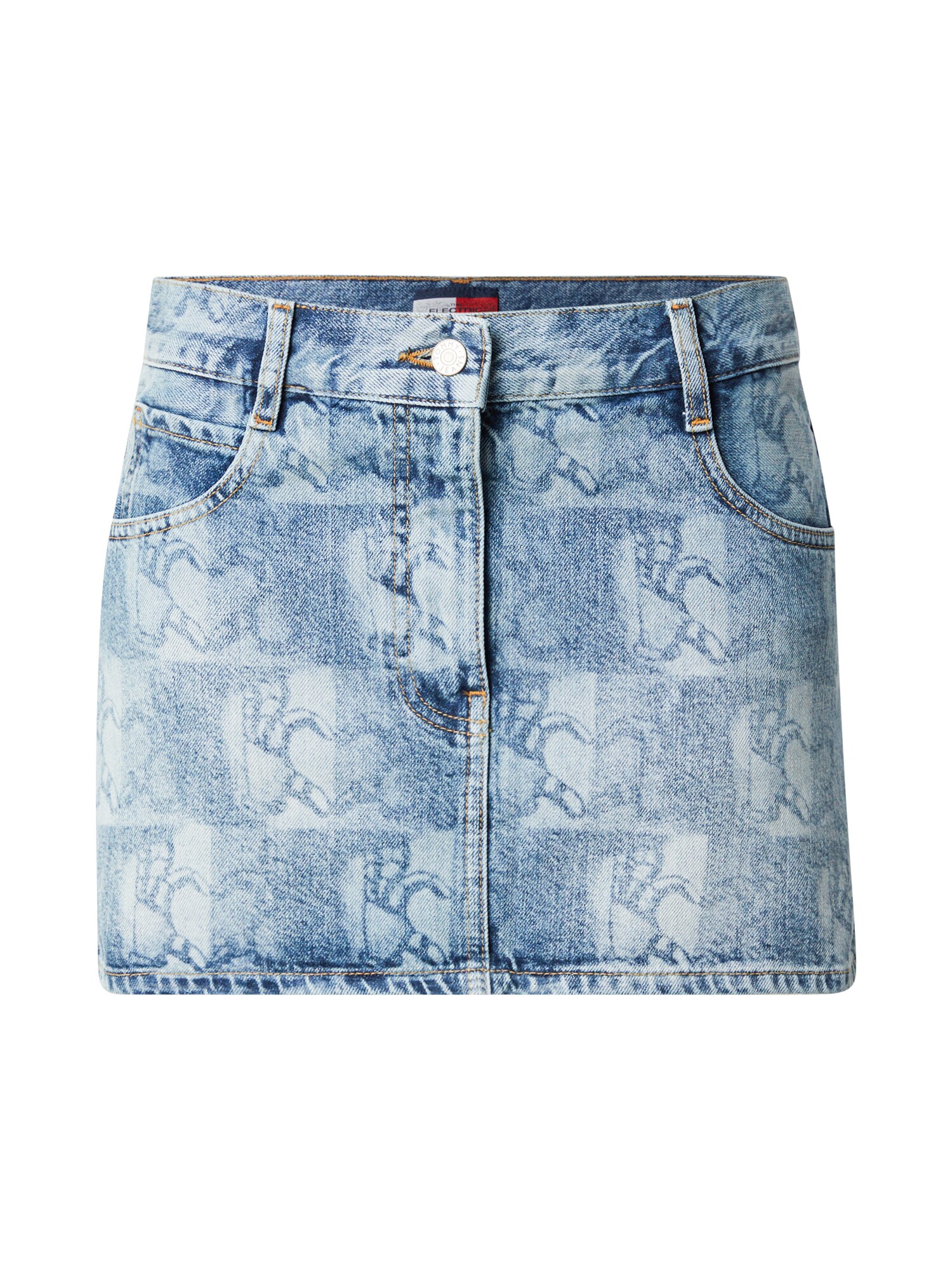 Tommy Jeans Sukňa modrá denim
