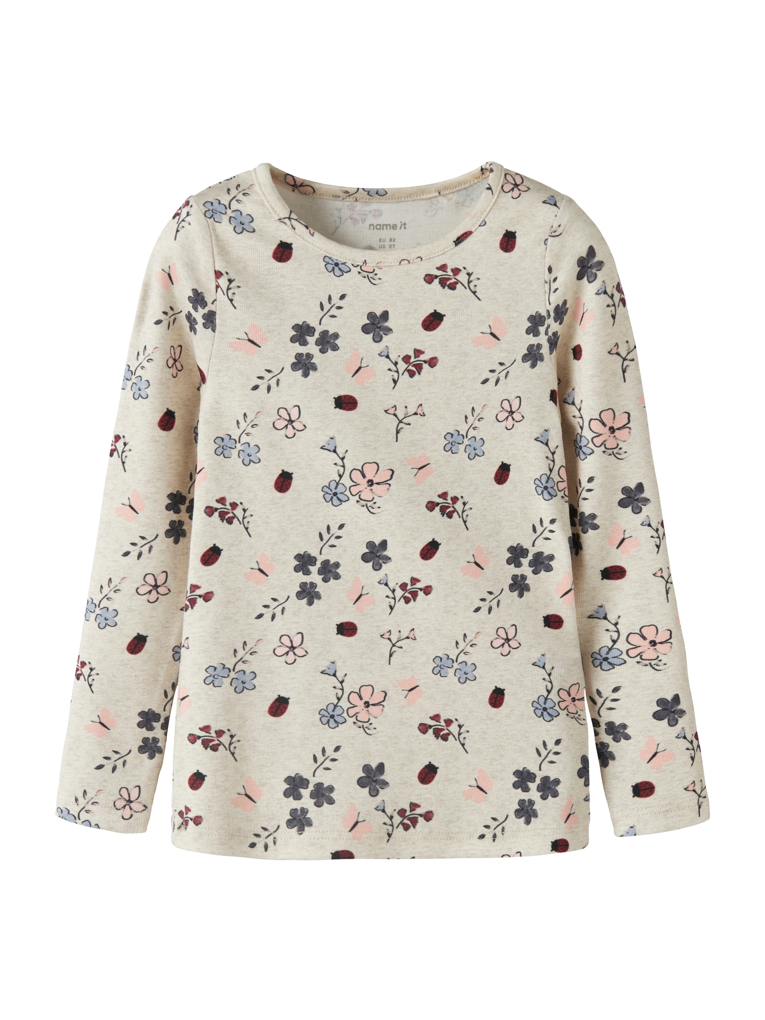 NAME IT Tricou NMFKAMELIA bej amestecat / albastru deschis / rosé / roşu închis