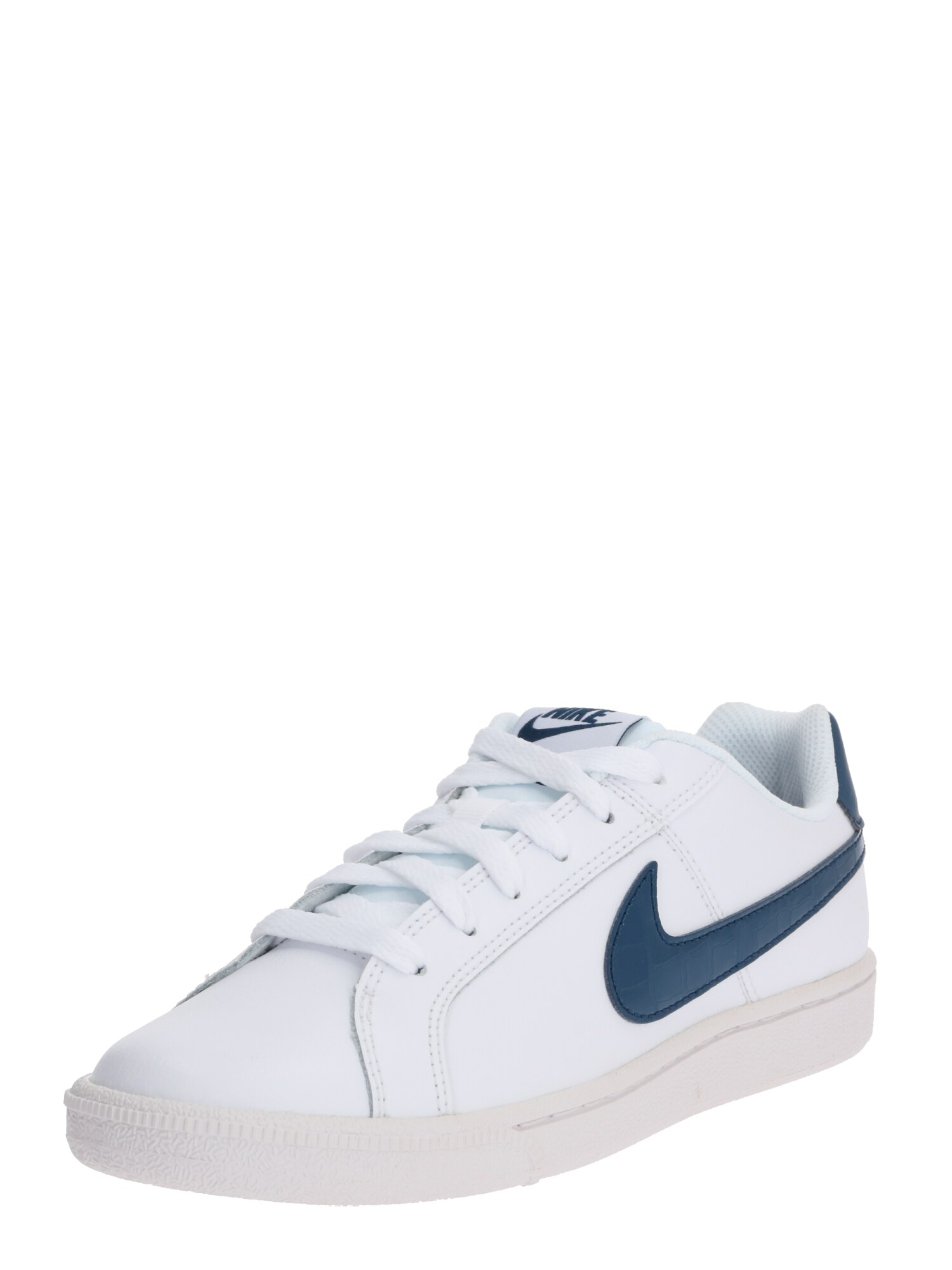 Nike Sportswear Sportbačiai be auliuko 'Court Royale'  balta / tamsiai mėlyna