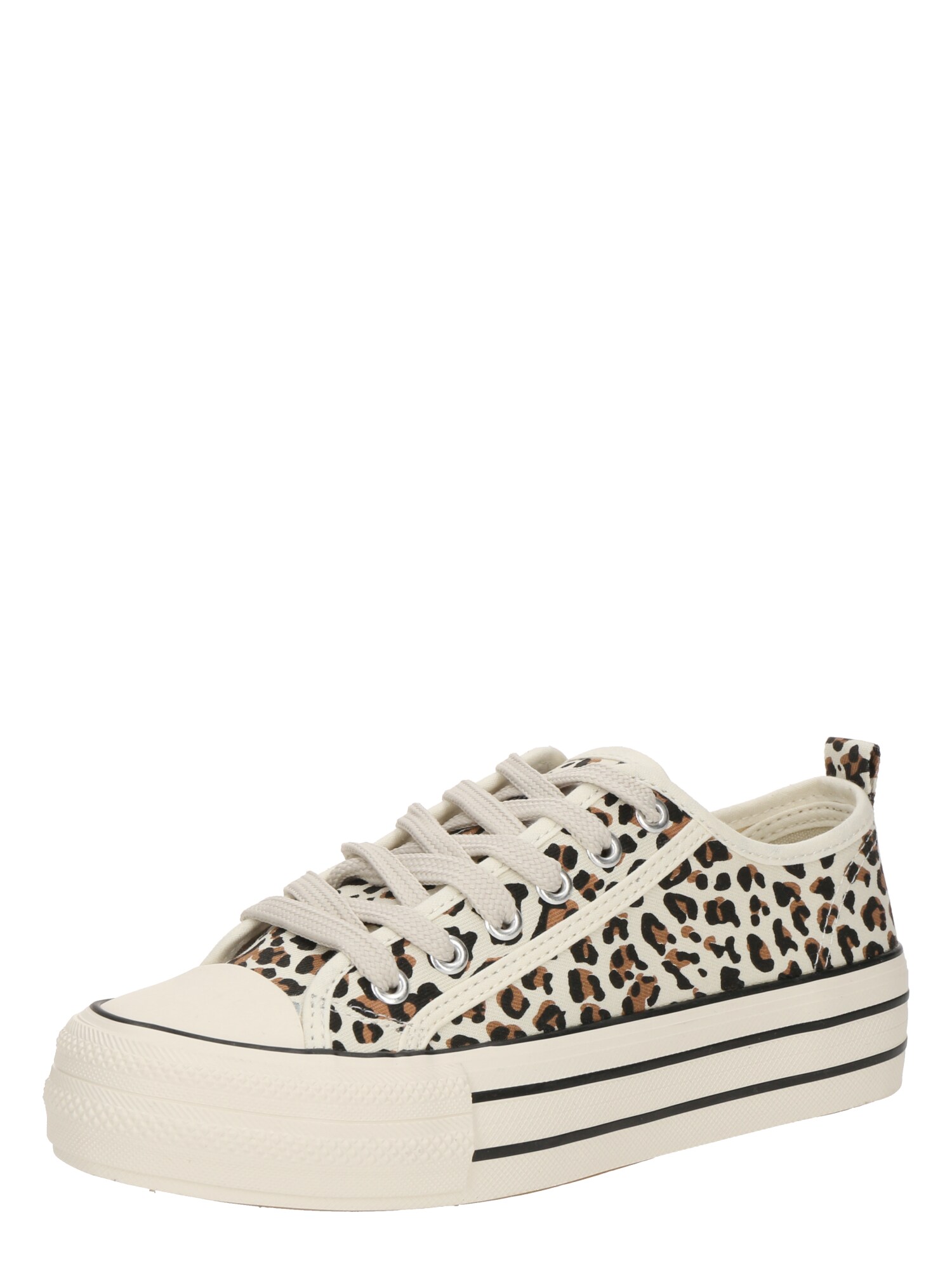 TOM TAILOR Sneaker low  bej deschis / maro / negru