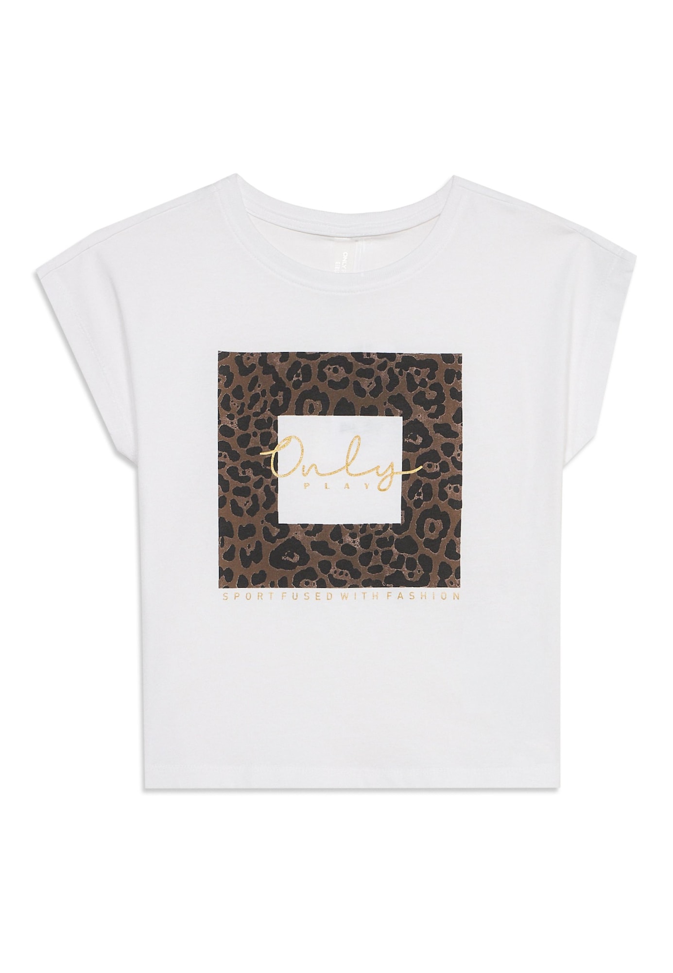 Only Play Girls Tricou funcțional ONPAUB-RIE ciocolatiu / auriu / negru / alb