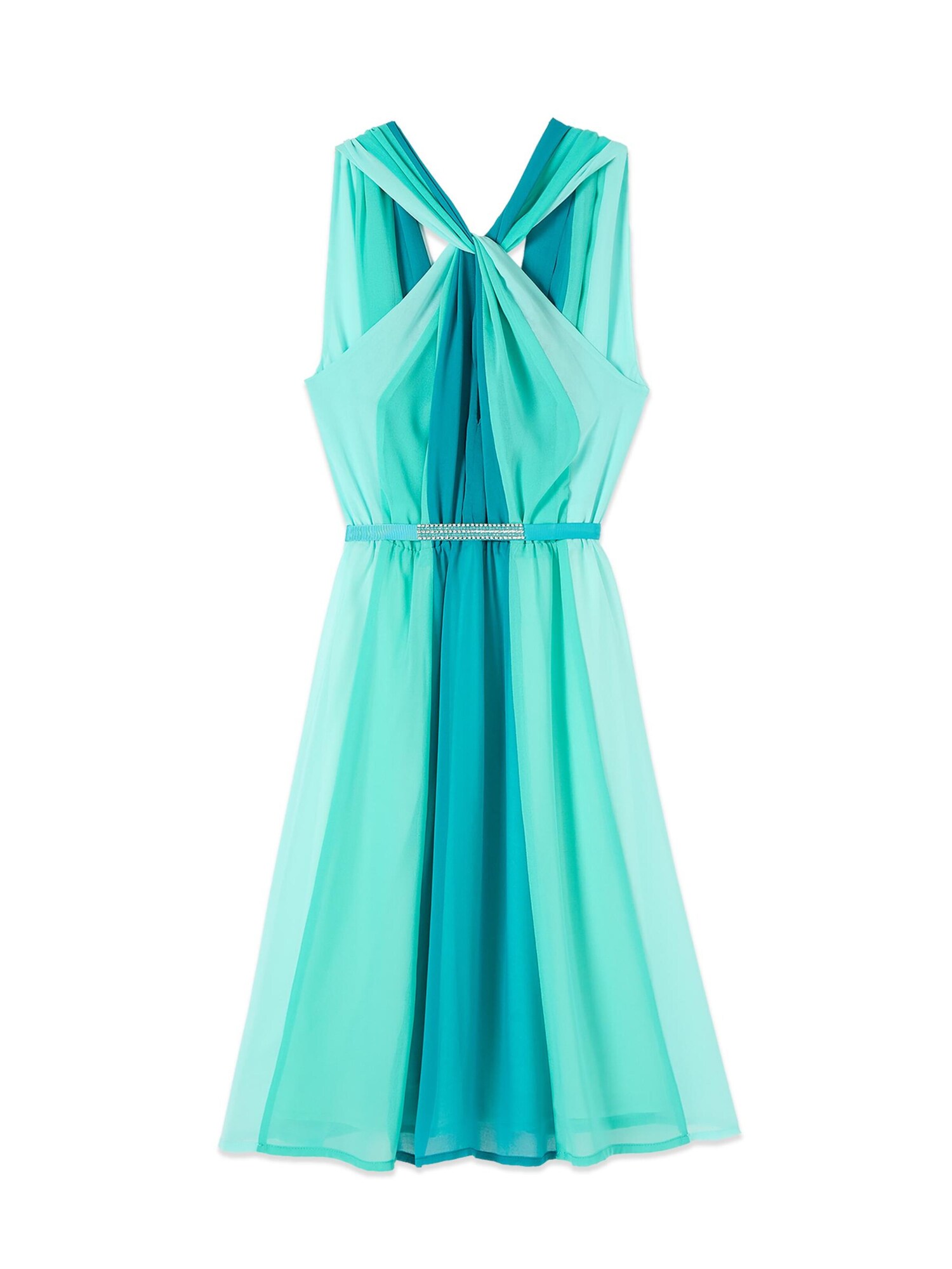oltre Vestido  verde pastel