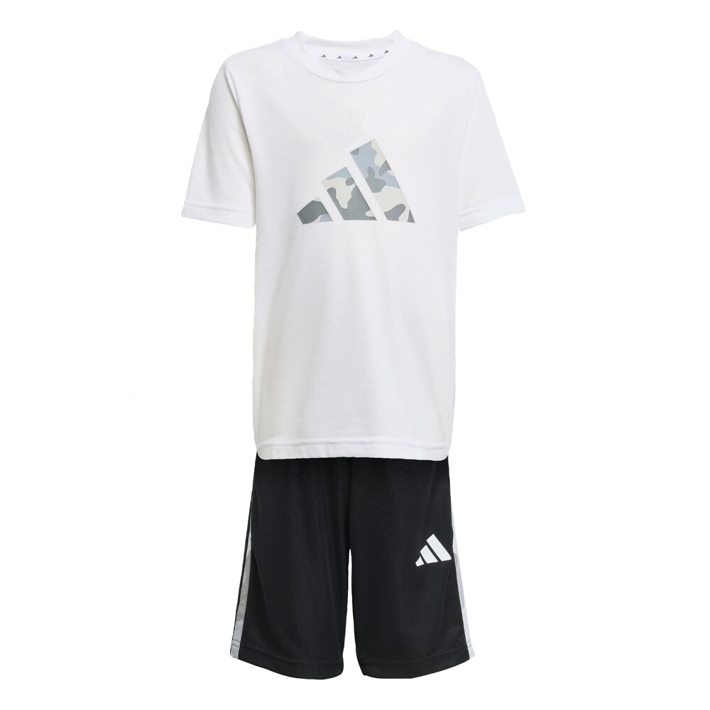 ADIDAS SPORTSWEAR Trainingsanzug 'Train Essentials' Jungen Größe 110 schwarz / weiß