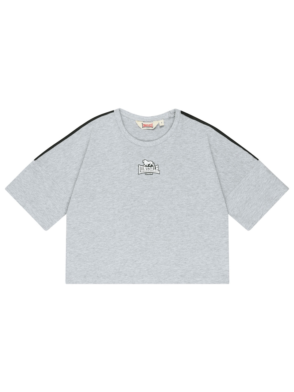 Oversize t-shirt 'Wandylaw' gråmelerad / svart