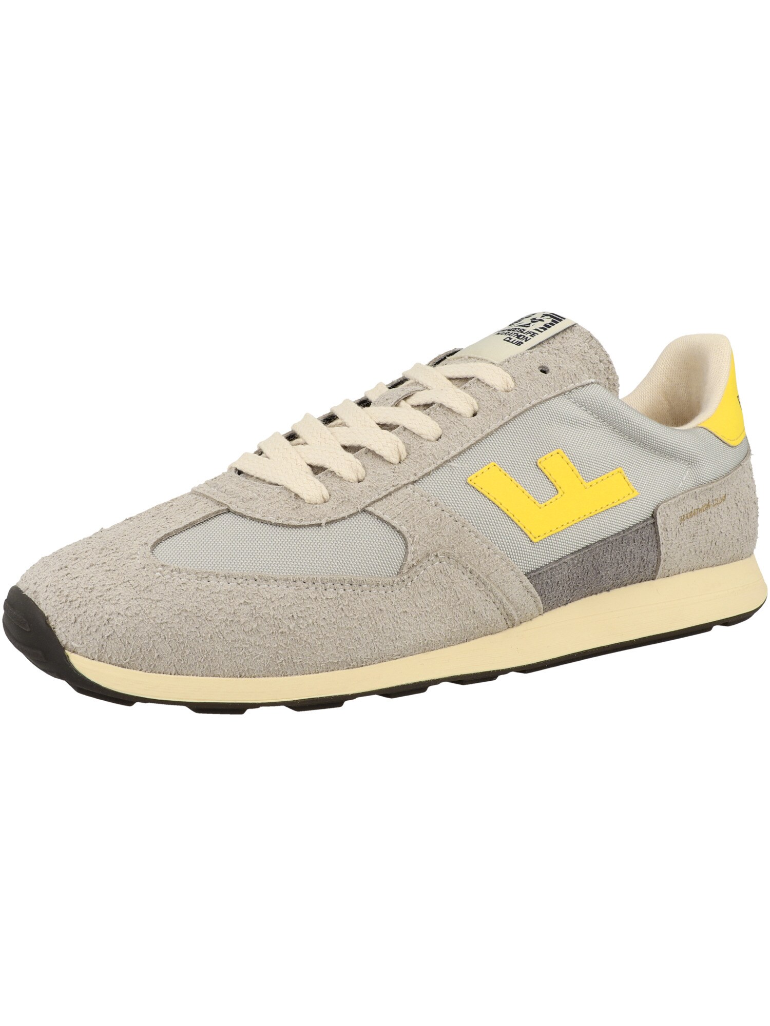 Flamingos' Life Zapatillas deportivas bajas 'Marathon Club' amarillo / gris claro / gris oscuro