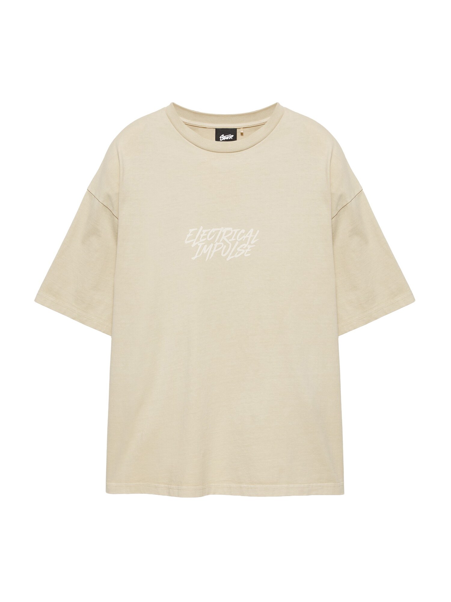 Pull&Bear Tričko 'STWD'  krémová / piesková