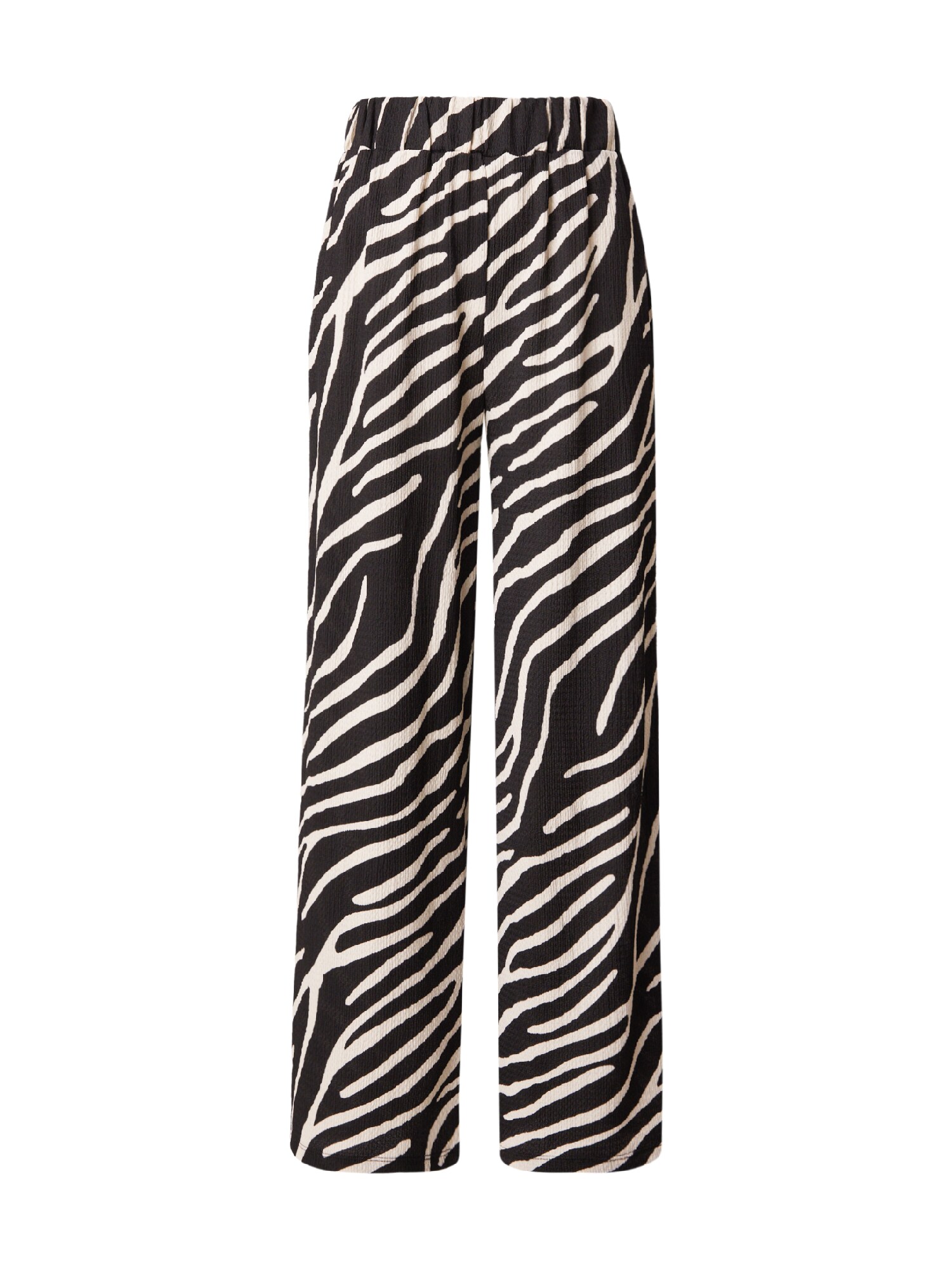 Hailys Pantaloni 'LG P TR Pe44rry'  negru / alb natural
