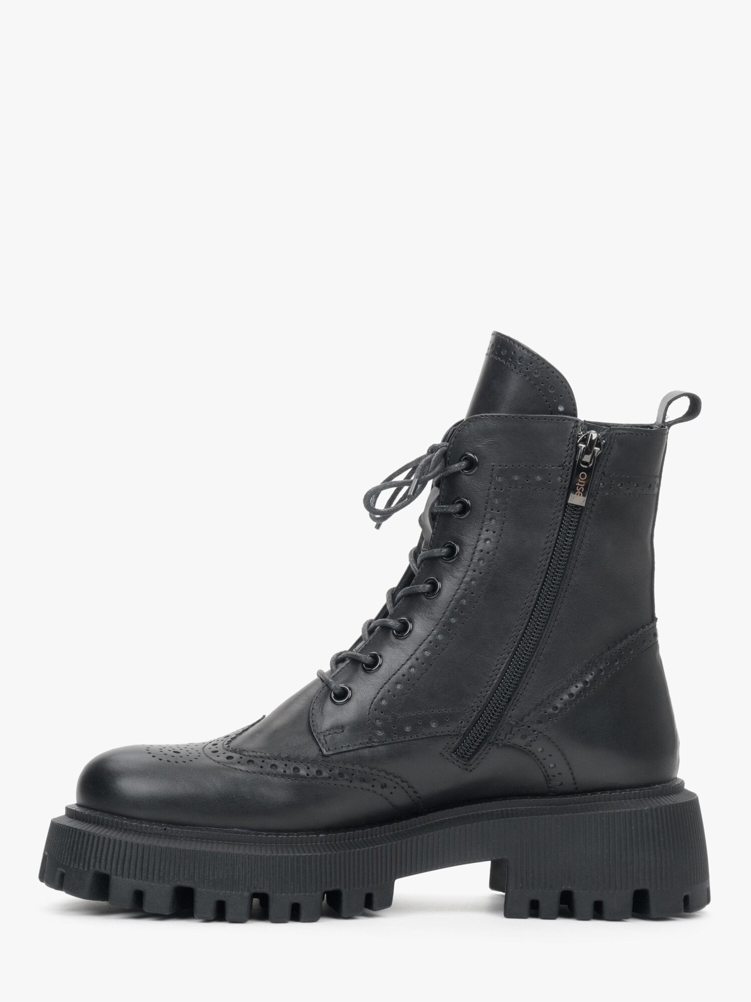 Estro Botines con cordones '09-2314'  negro denim
