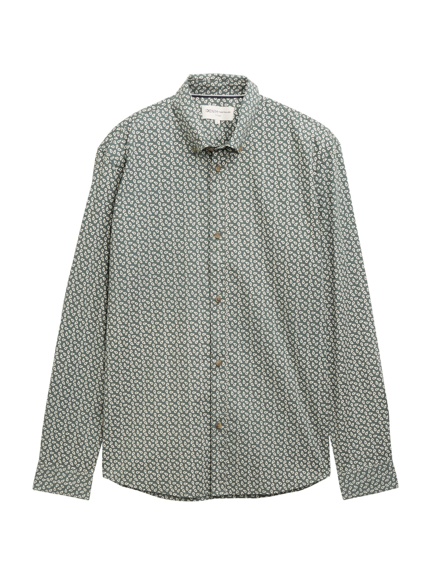 TOM TAILOR DENIM Ing  zöld / fehér akciós termékkép 1