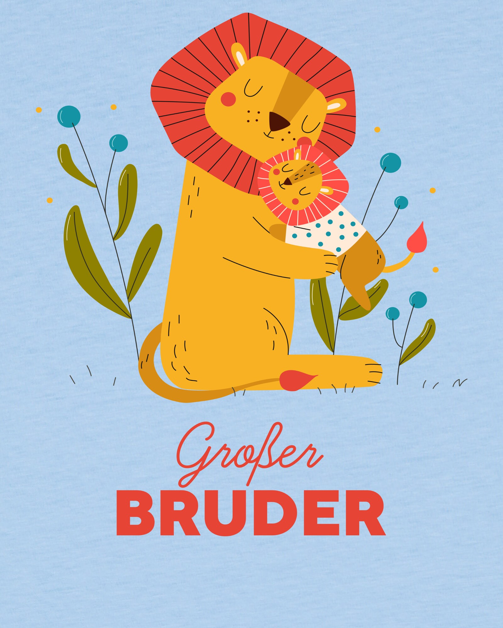 Thumbnail - T-Shirt 'Löwen Großer Bruder'