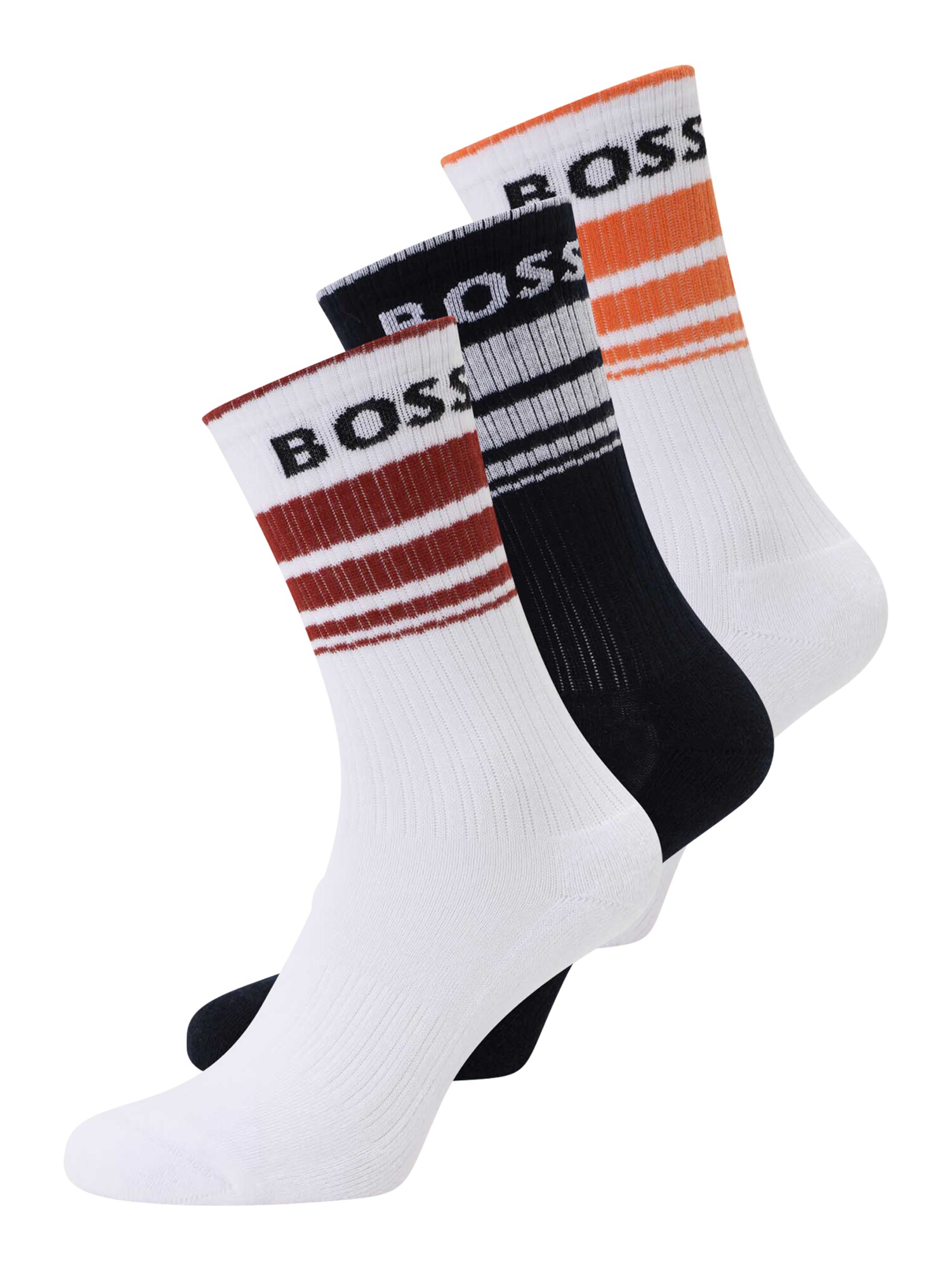 BOSS Zokni  mandarin / merlot / fekete / fehér akciós termékkép 1