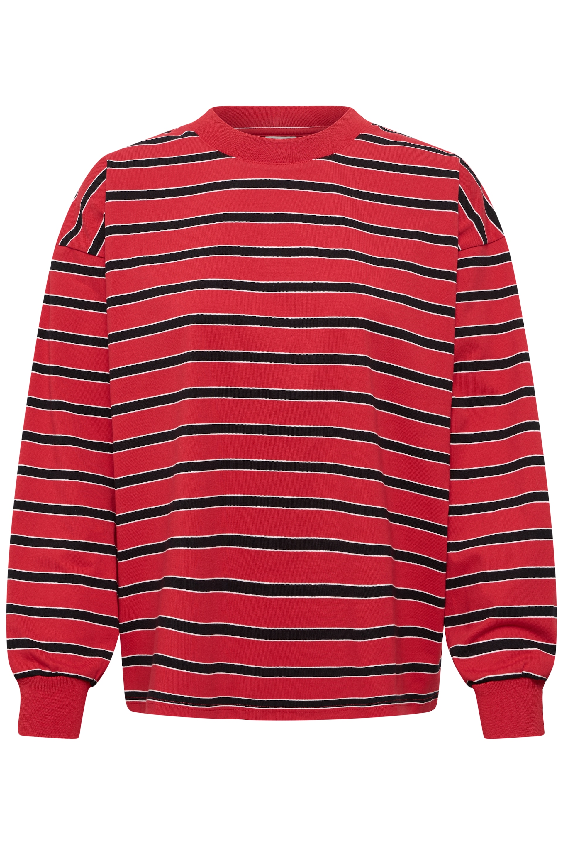 ICHI T-shirt 'IHXLABELLA' röd / svart dam