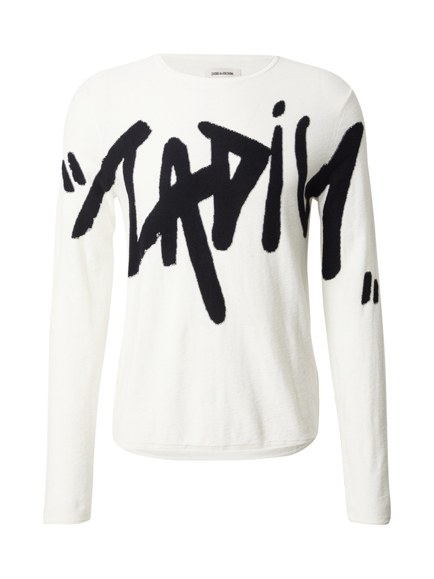 Zadig & Voltaire Pulóver 'TEISS CO SKULL XO'  ekrü / fekete akciós termékkép 1