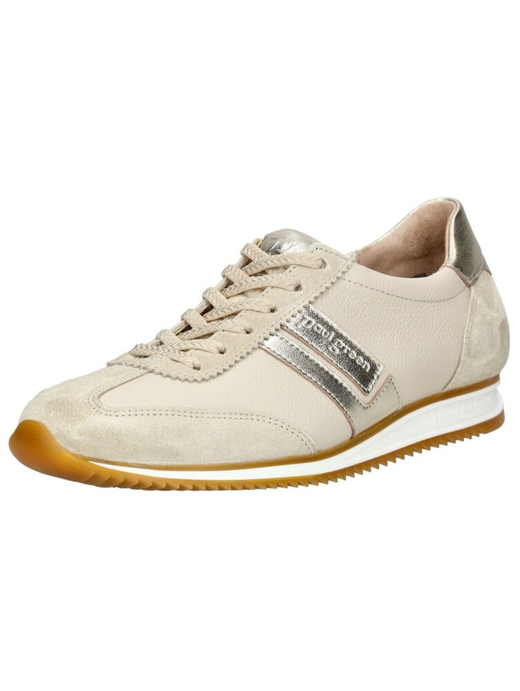 Paul Green Sneaker Damen Größe 40.5 beige / silber