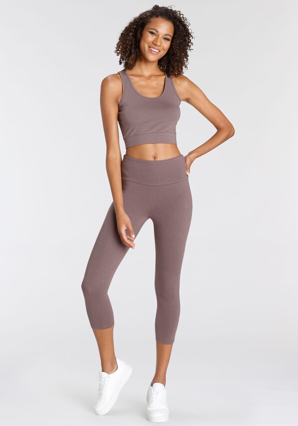 LASCANA ACTIVE, Sport top, barna, 6 kép a 9 közül
