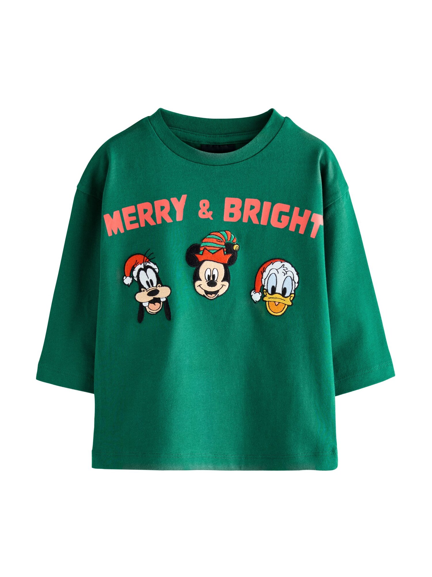 Next Tricou Mickey Mouse  verde închis / mai multe culori