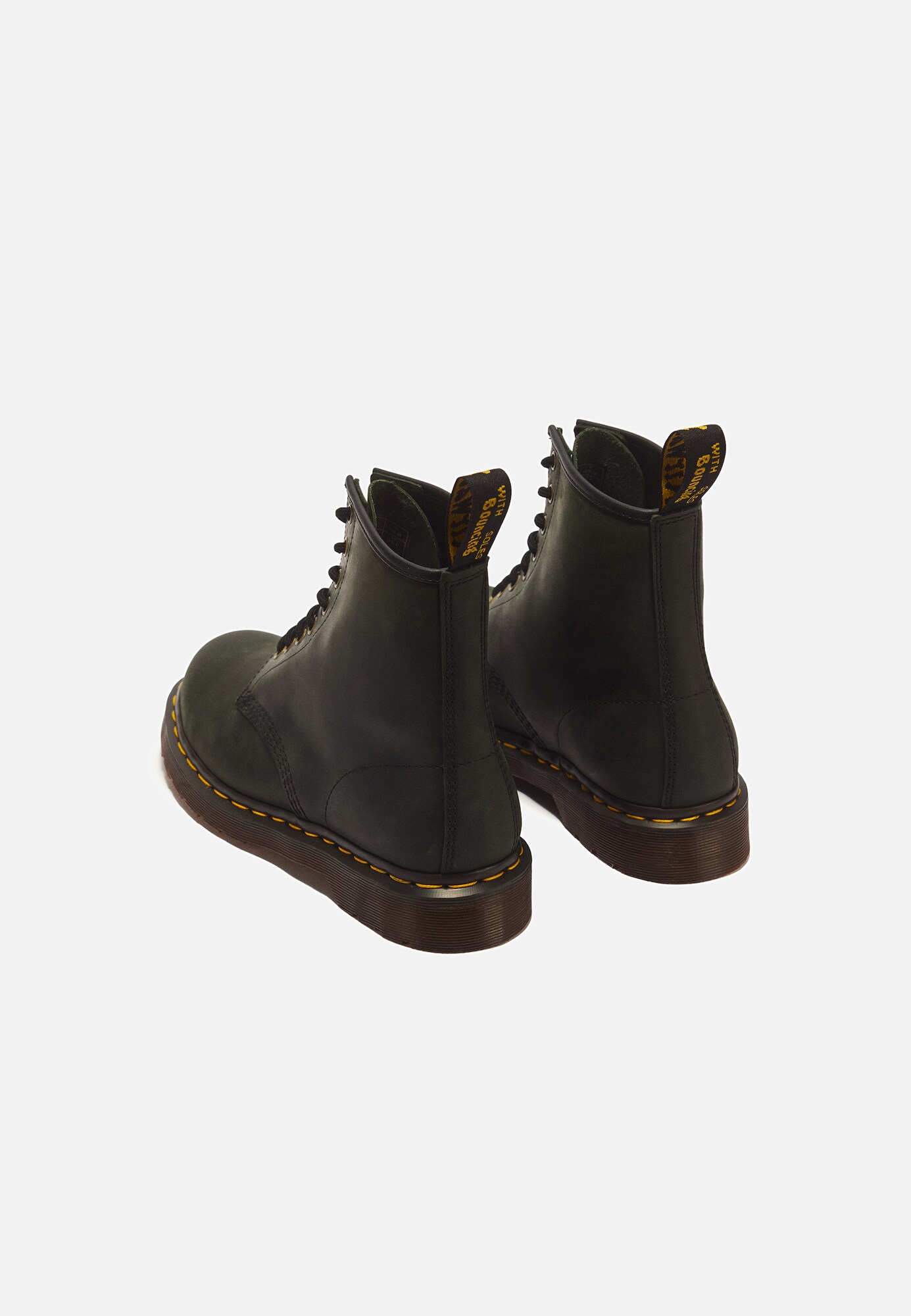 Dr. Martens Botas con cordones  verde oscuro – imagen 4