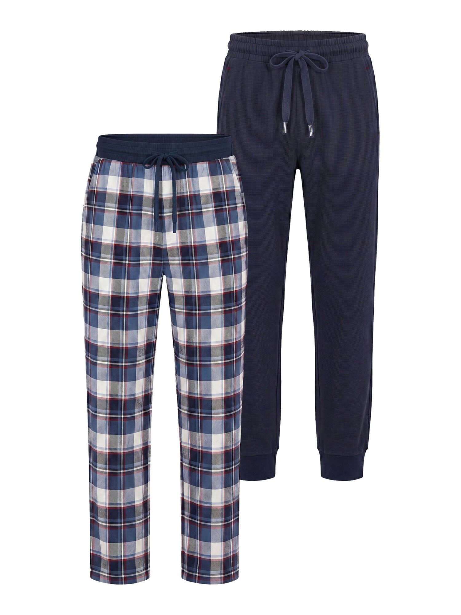 Phil & Co. Berlin Pyjamahose Phil &amp; Co Heren Lange Pyjamabroeken 2-Pack