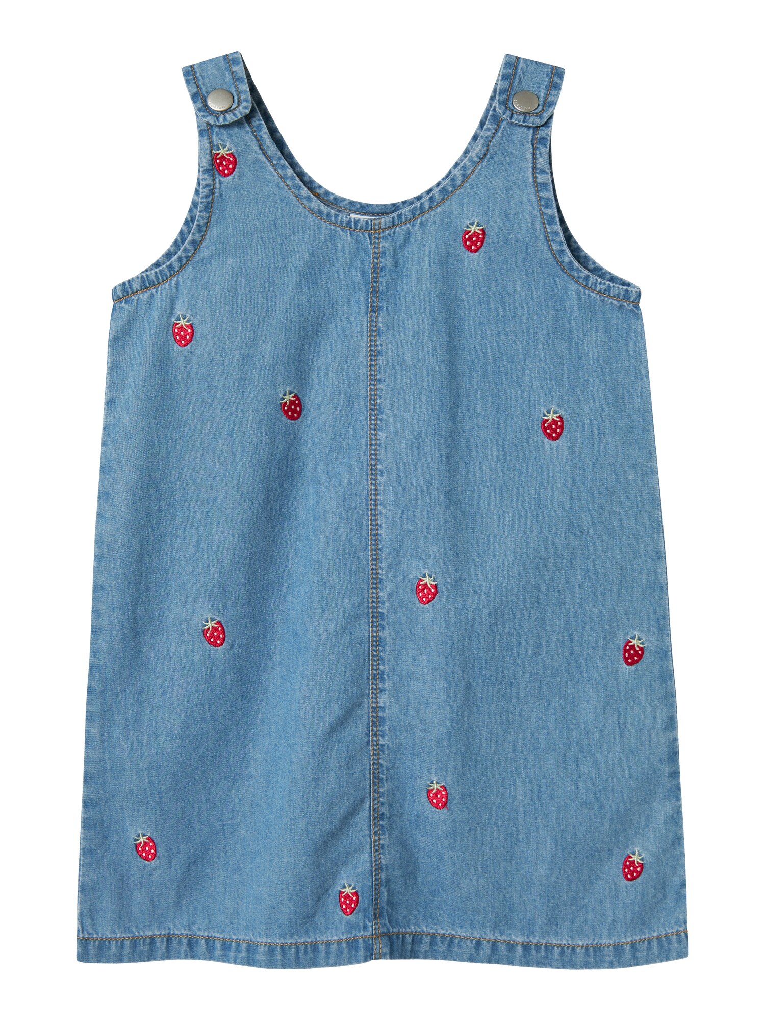NAME IT Rochie NMFLyda  albastru denim / verde mentă / roșu / alb