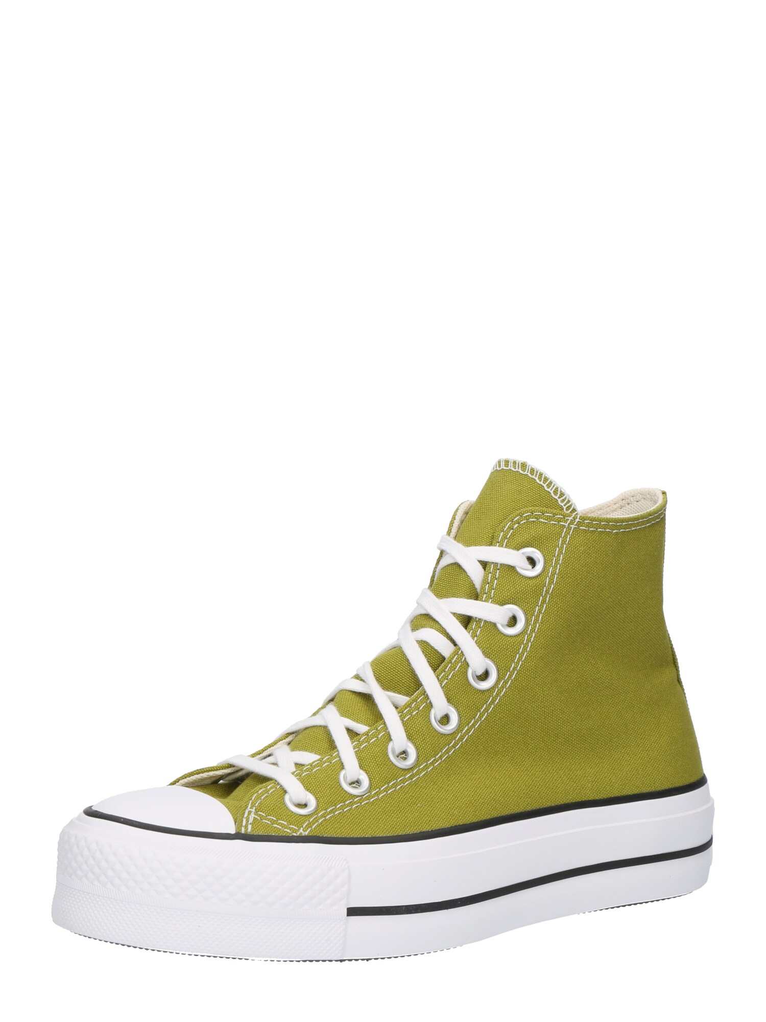 CONVERSE Členkové tenisky 'CHUCK TAYLOR ALL STAR LIFT'  kiwi / čierna / biela