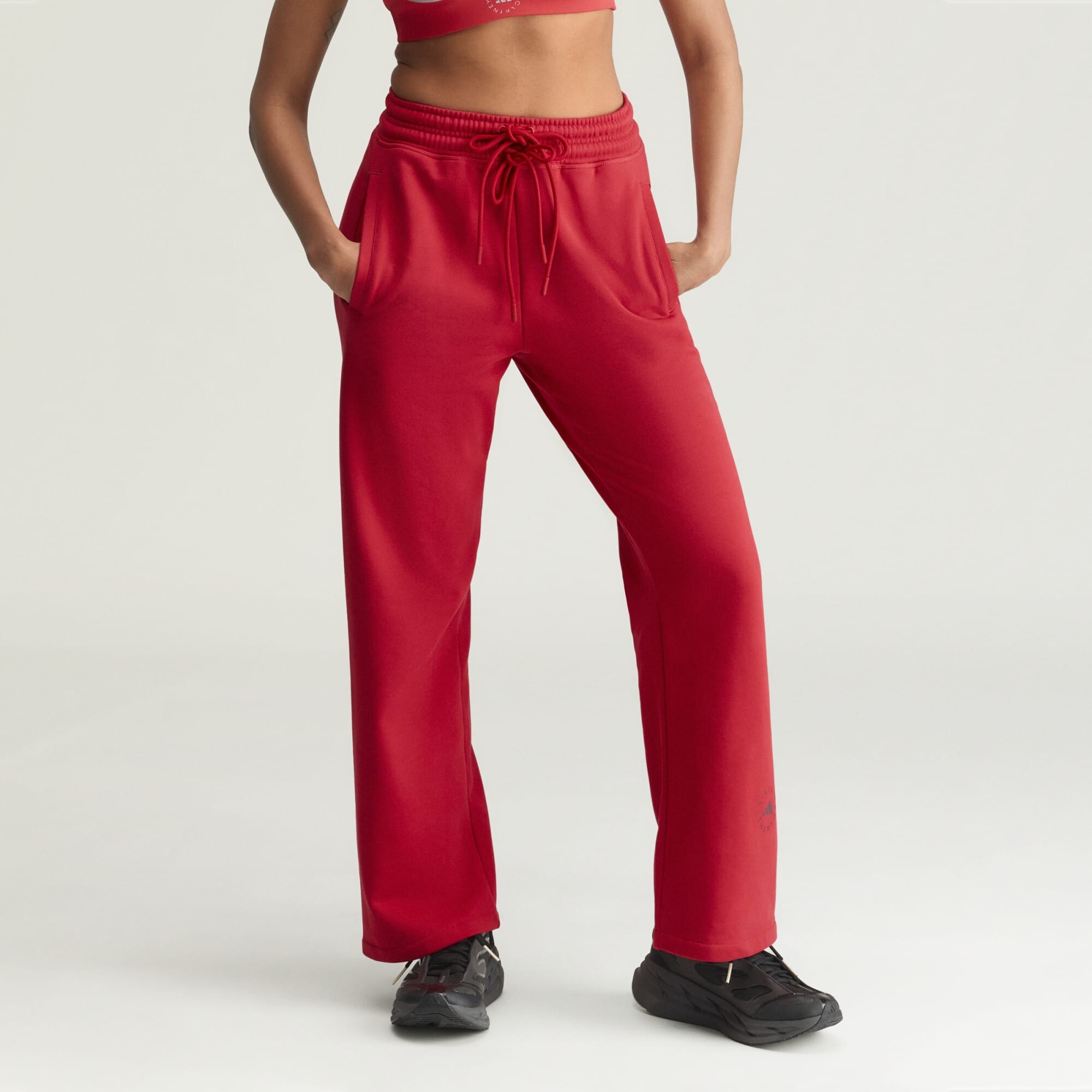 ADIDAS BY STELLA MCCARTNEY Pantalón deportivo ' Straight Leg' rojo carmesí – imagen 2