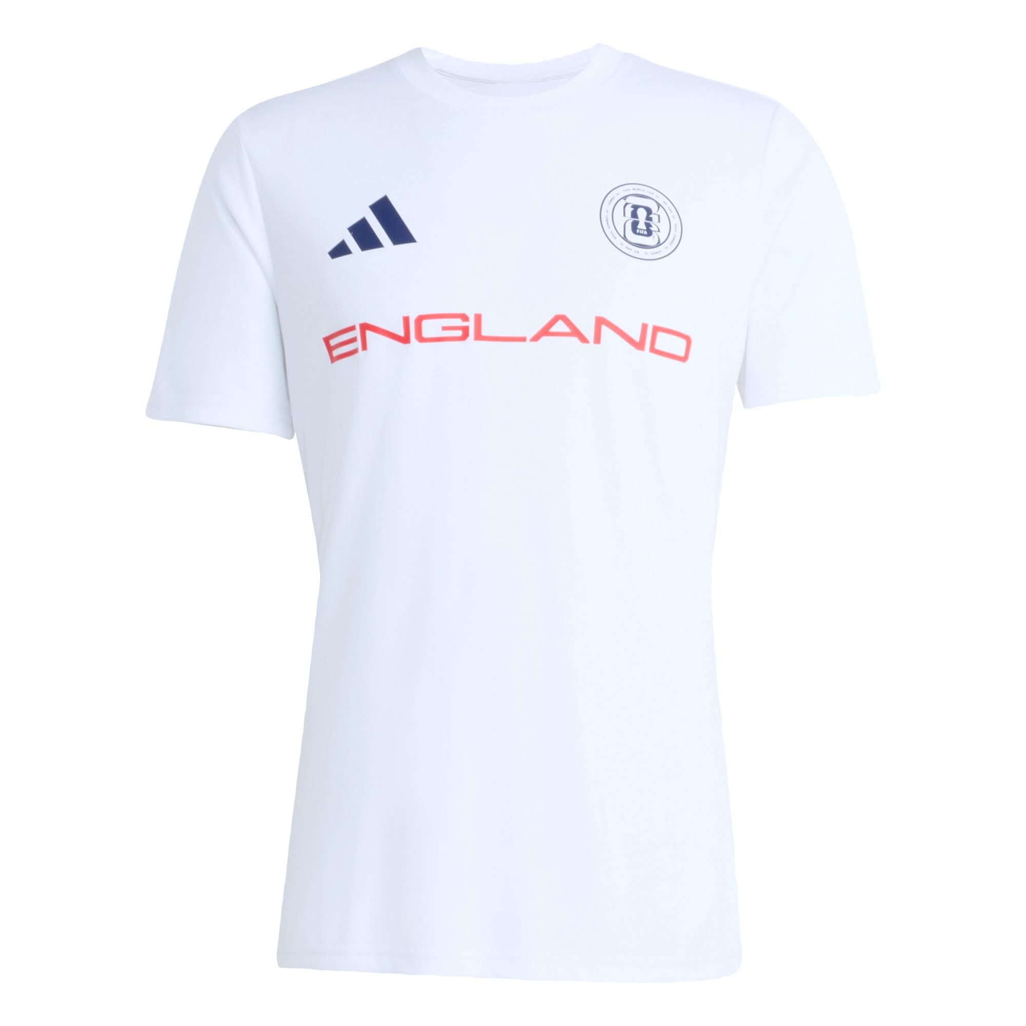 ADIDAS PERFORMANCE Camiseta de fútbol 'FIFA Fussball-Weltmeisterschaft™ 2026 England' rojo cereza / negro / blanco
