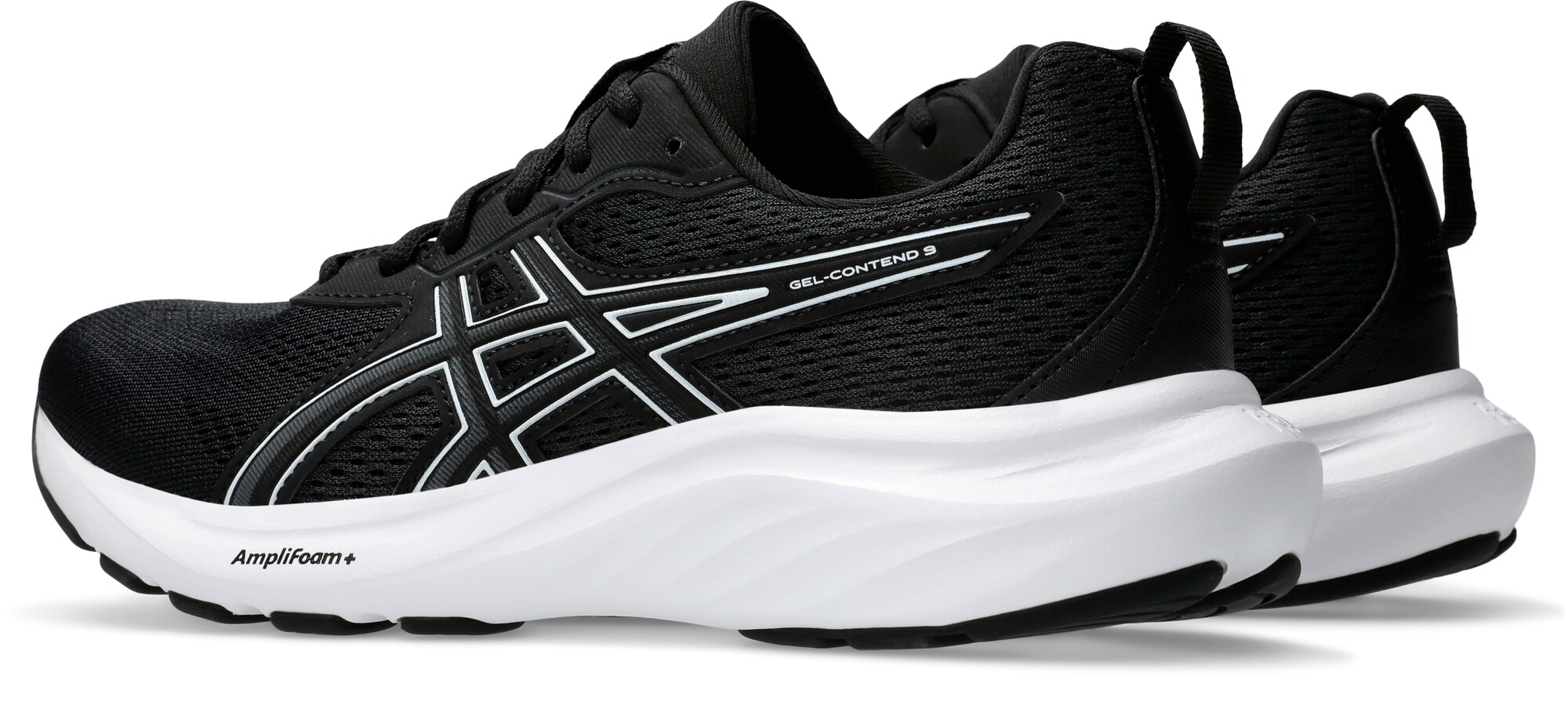 ASICS Bežecká obuv 'Contend 9' čierna / biela (obrázok 5)