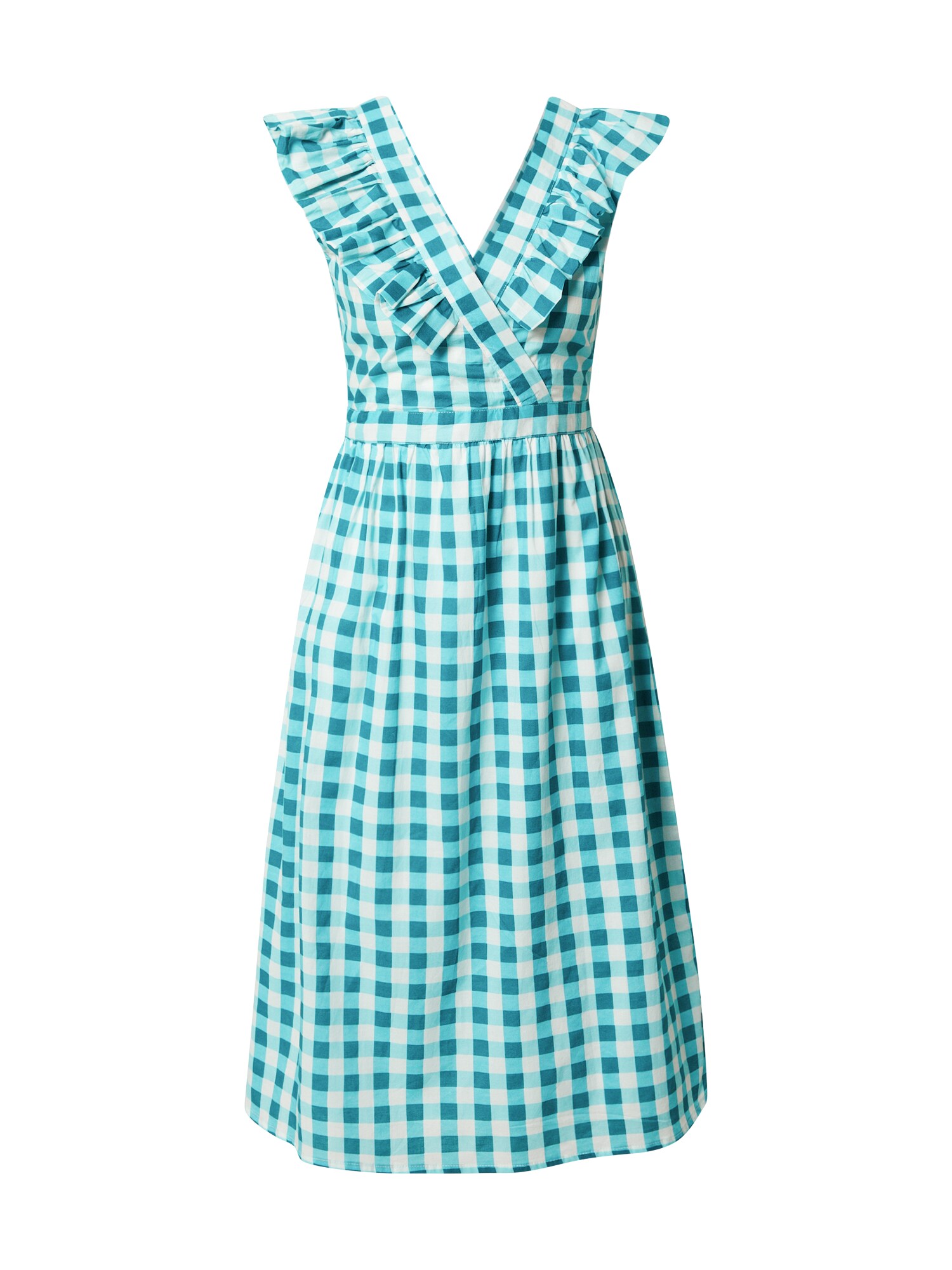 Compania Fantastica Vasarinė suknelė 'Vestido' vandens spalva / mėlyna / vilnos balta