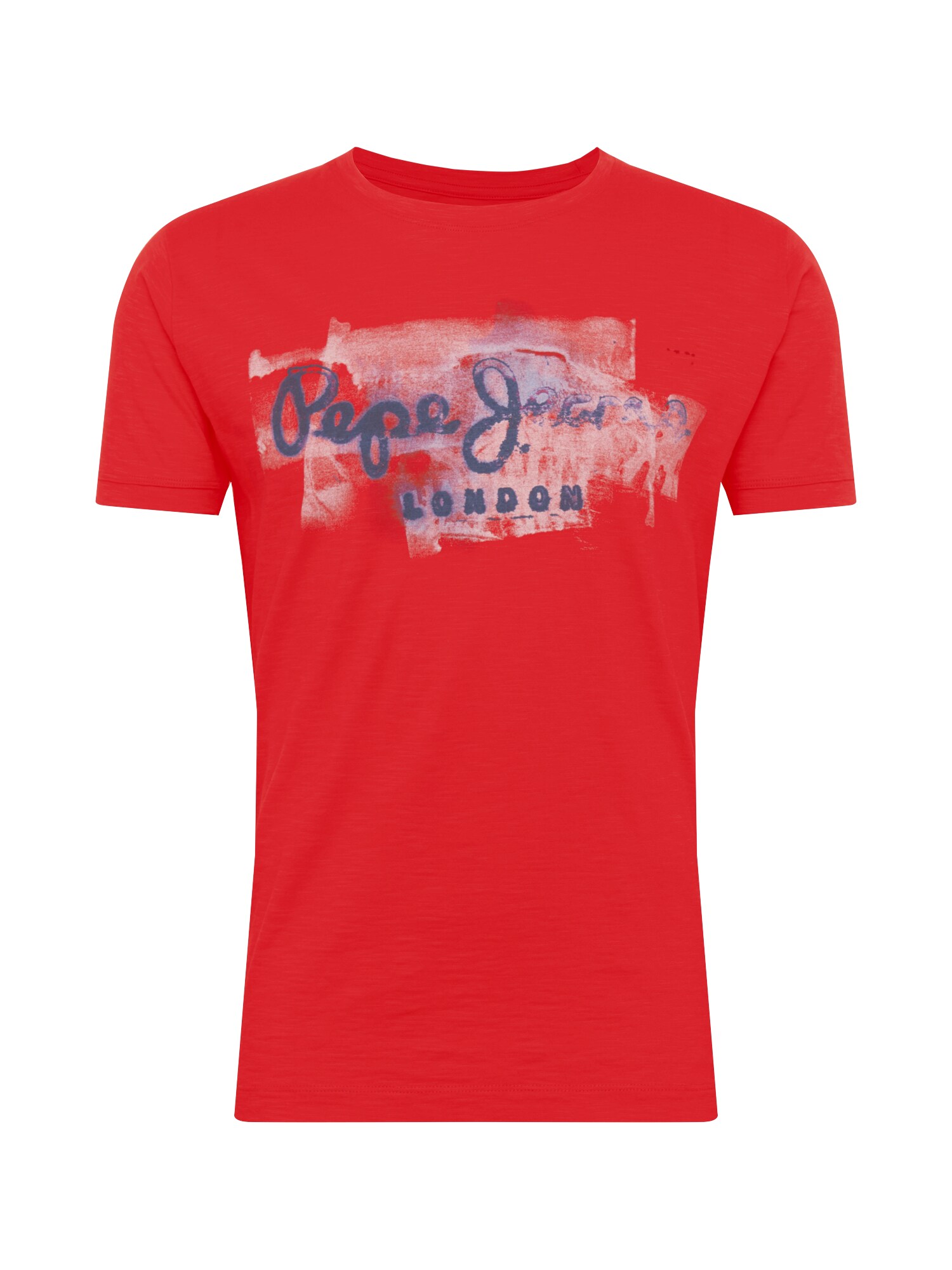 Pepe Jeans Marškinėliai 'GOLDERS'  raudona / tamsiai (džinso) mėlyna / balta