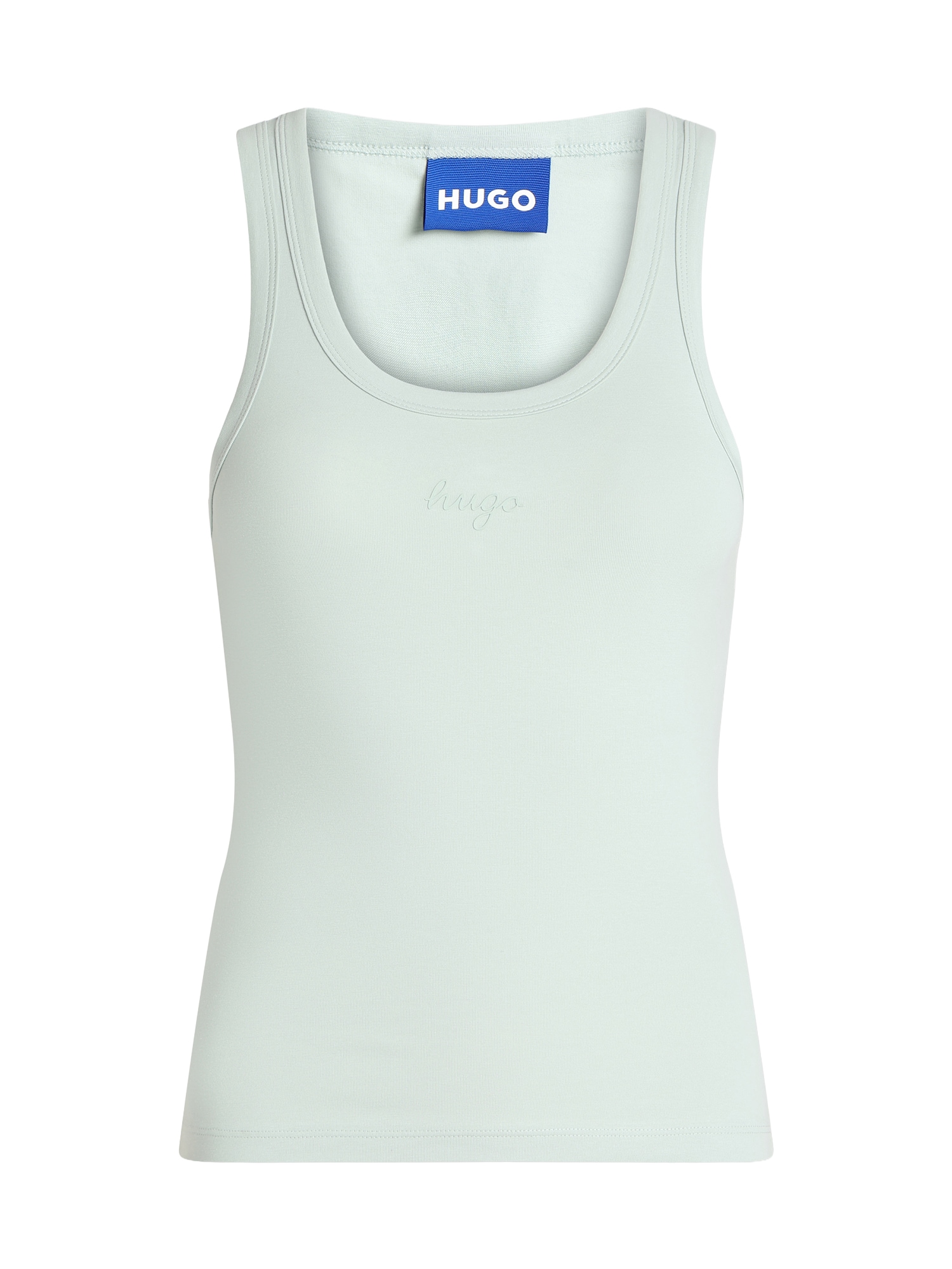 HUGO Top  pastelovo zelená